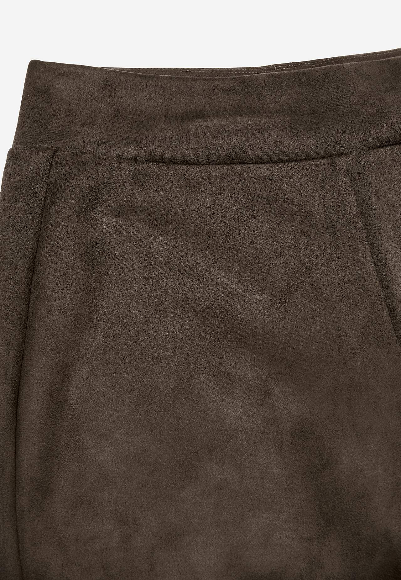 Leggings with suede look