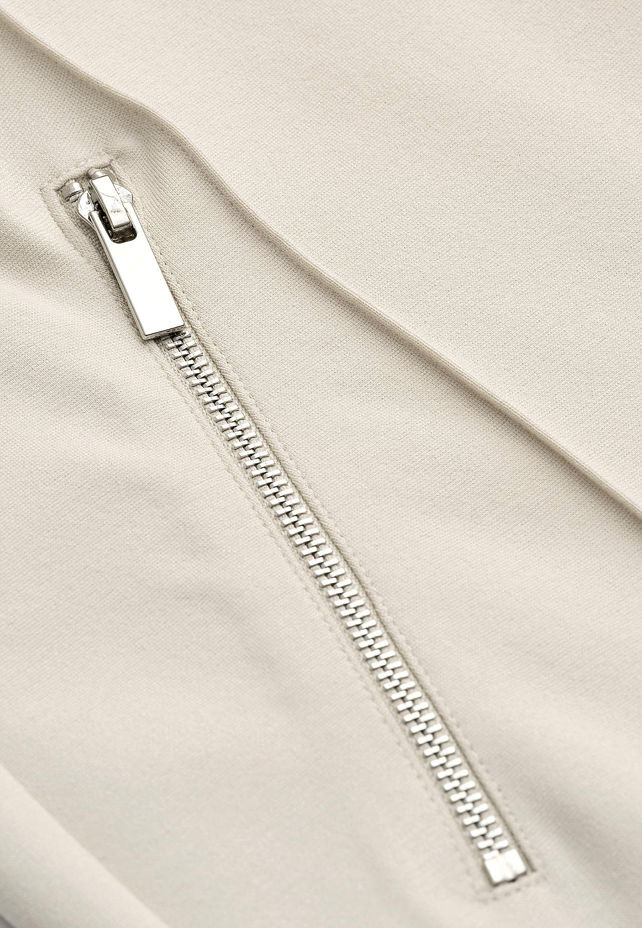 Jersey pants with stitched creases