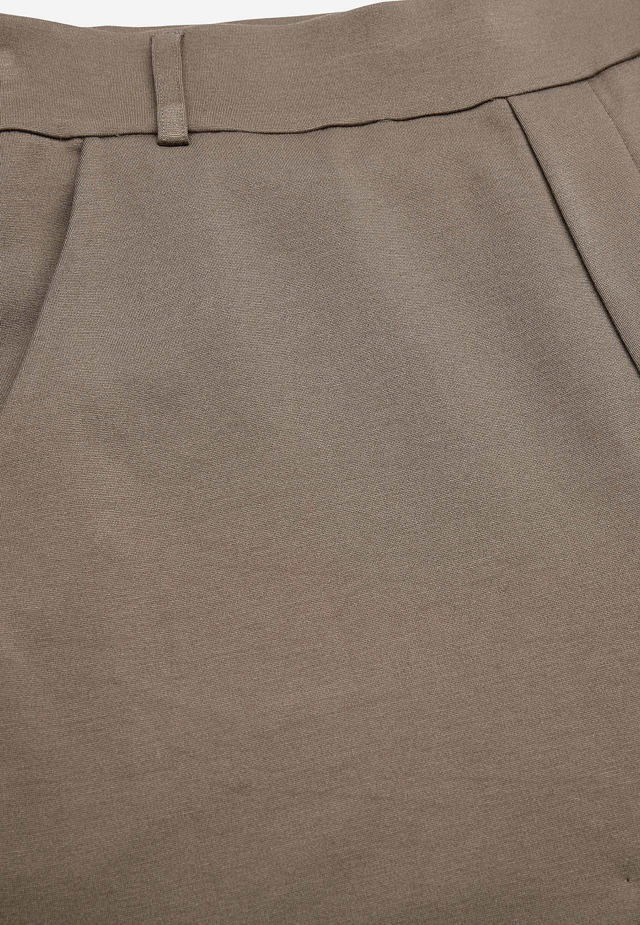 Wide jersey pants with pockets