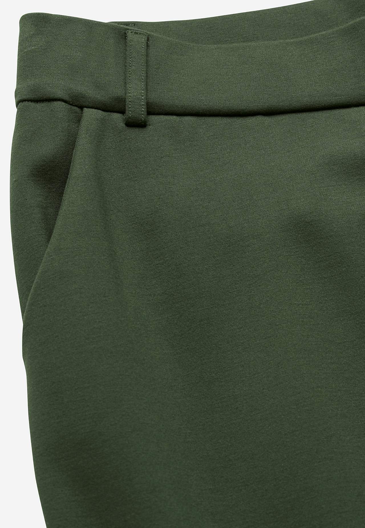Leveät housut punto-di-roma-trikoosta taskuilla Lisa