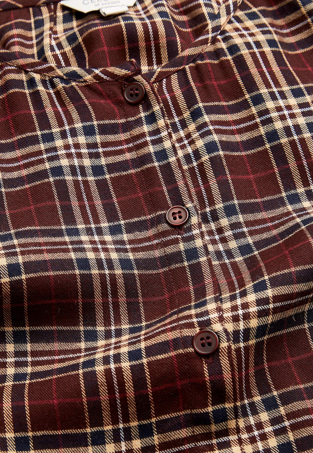 Checked, woven tunic