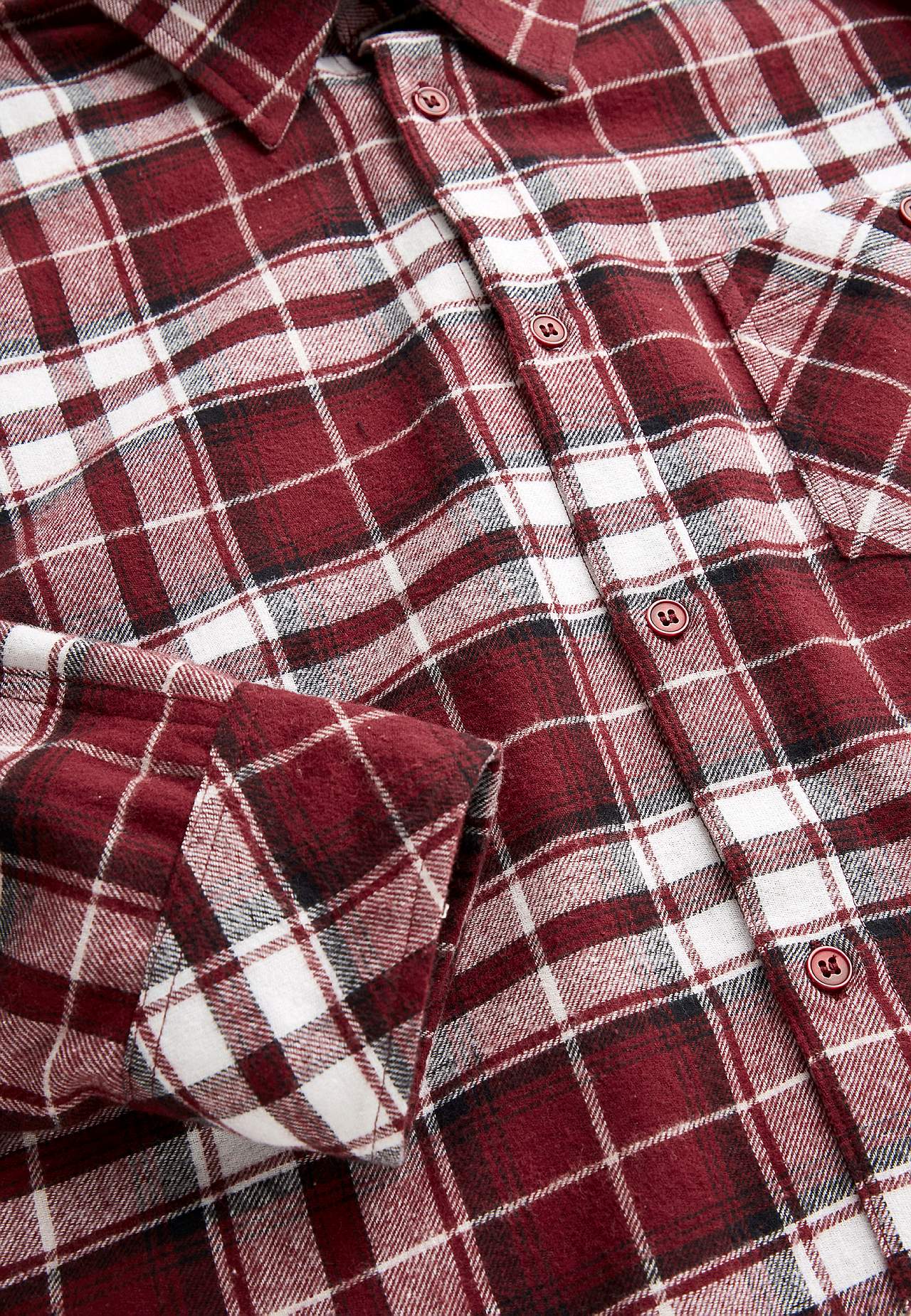 Checked flannel shirt