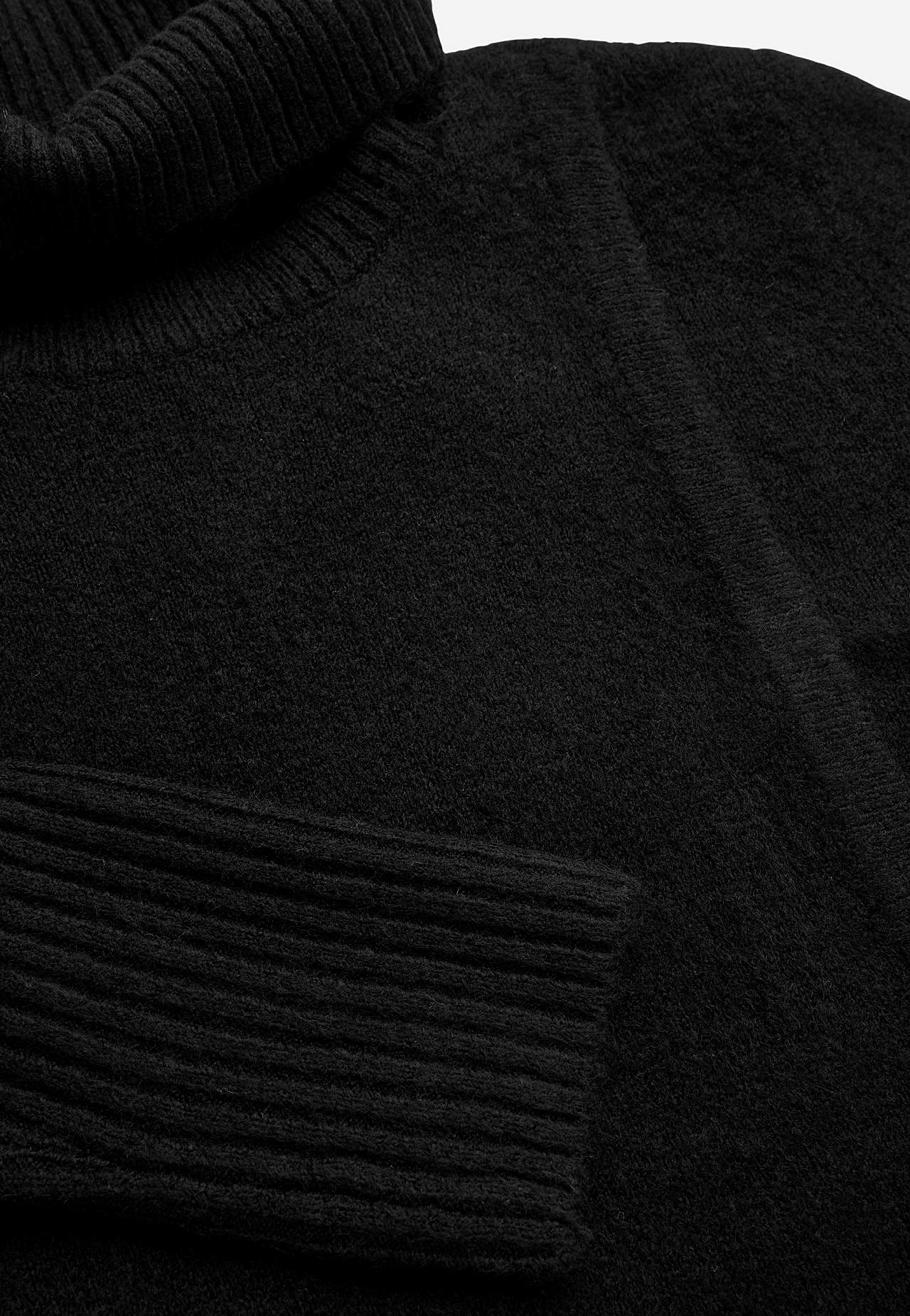 Knitted polo shirt with wrap detail at front