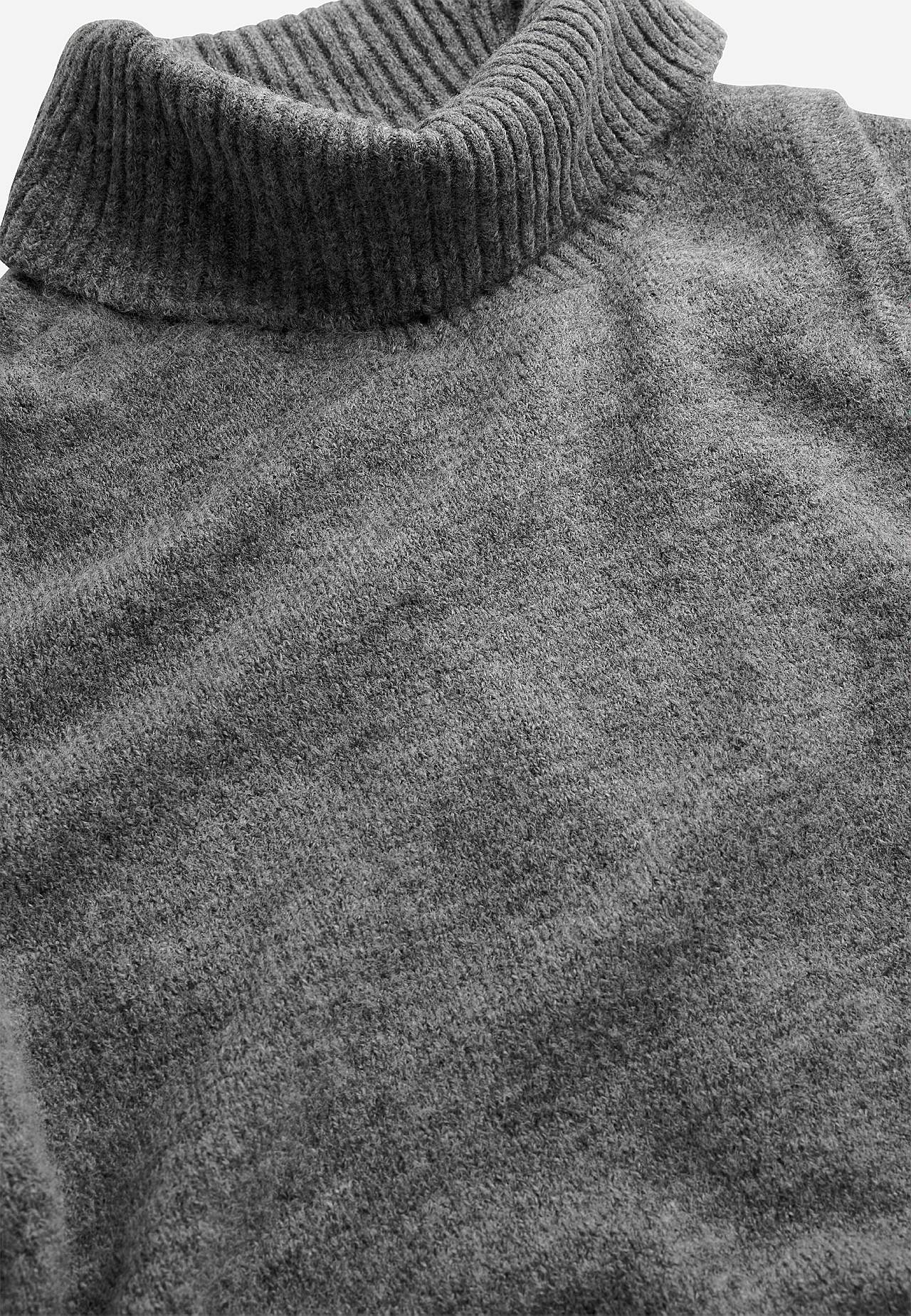 Knitted polo shirt with wrap detail at front