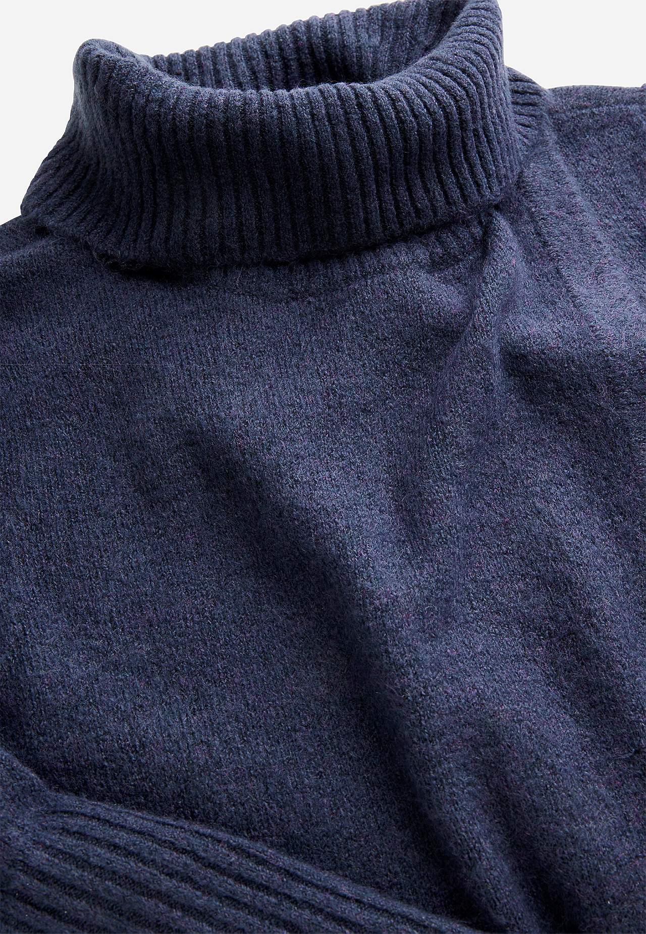 Knitted polo shirt with wrap detail at front