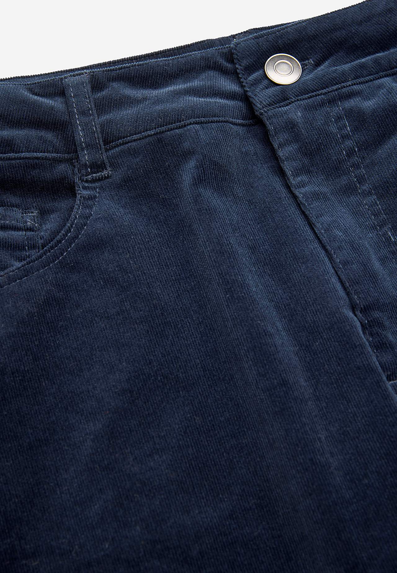 Stretchy corduroy trouser with wide legs
