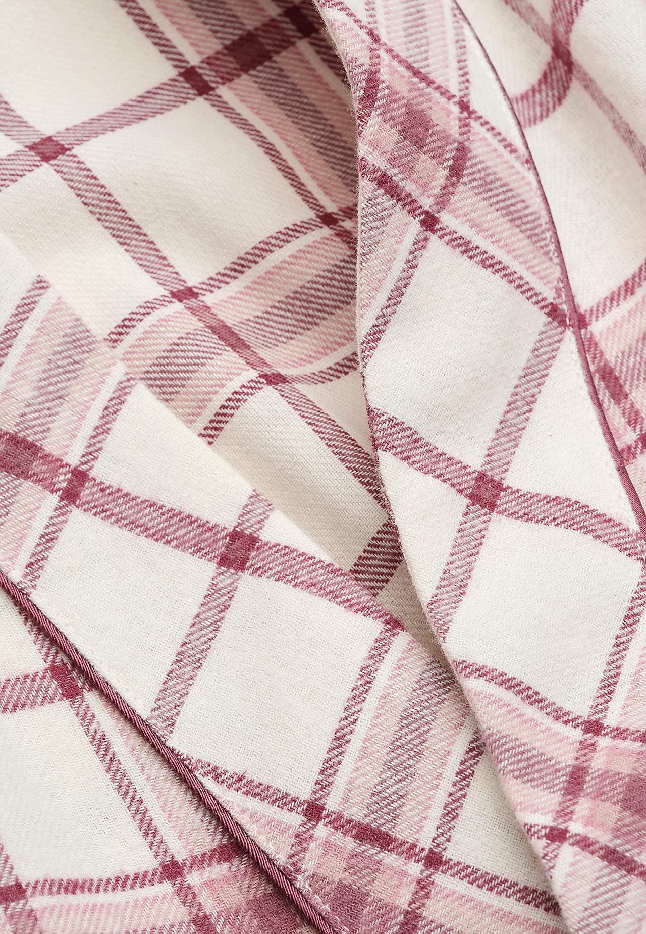 Checked robe in flannel