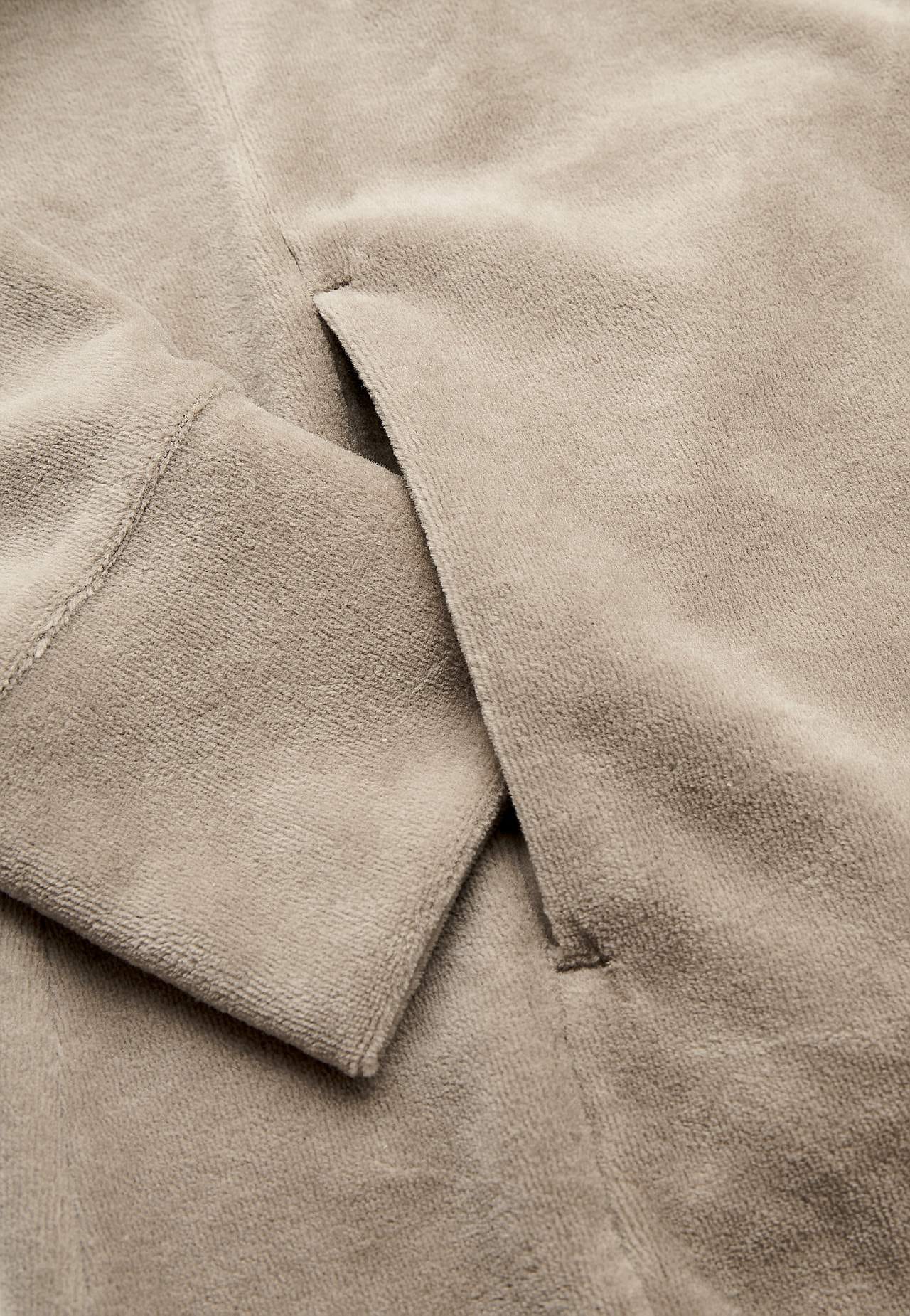 Long velour tunic