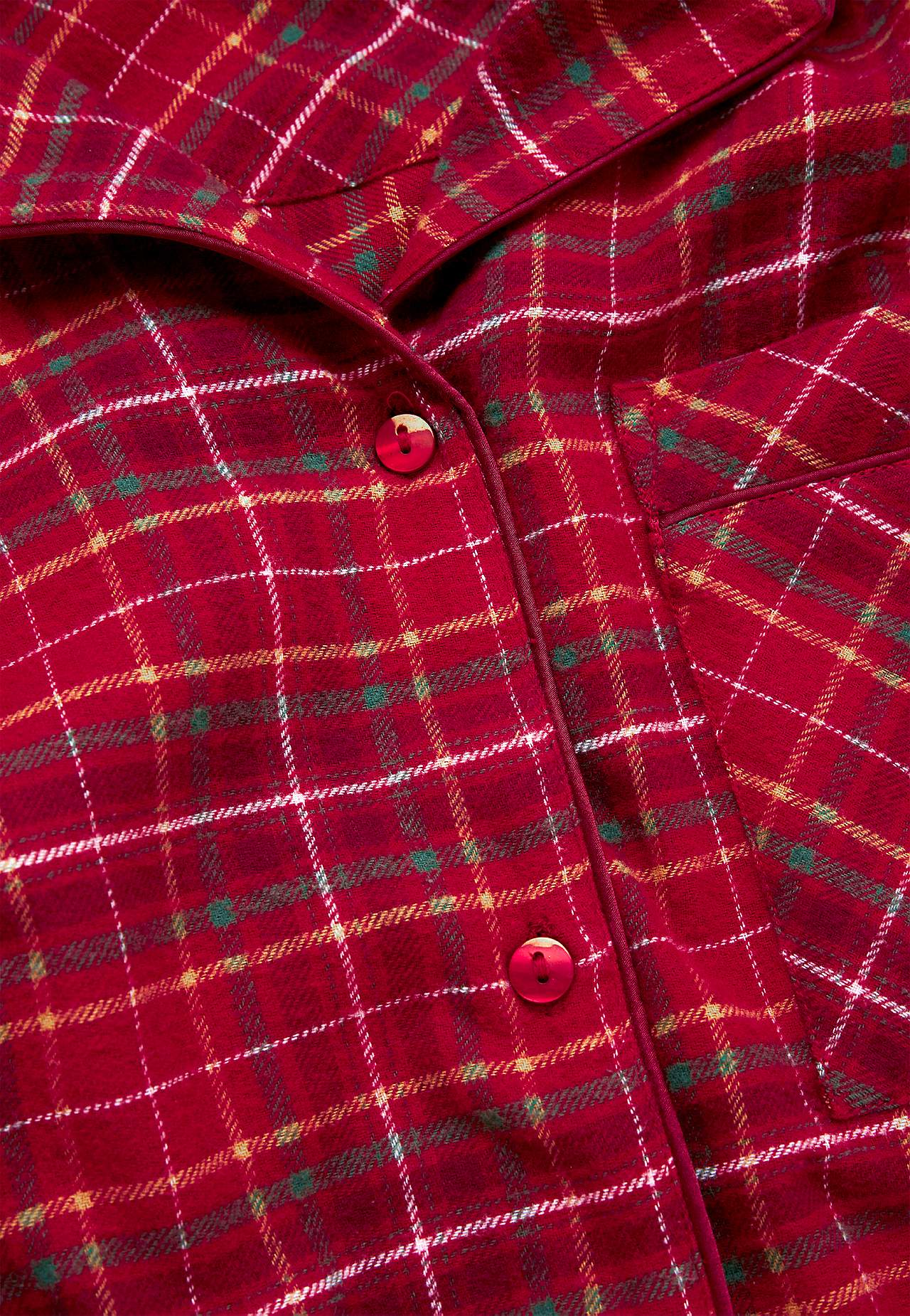 Checked pyjamas in flannel