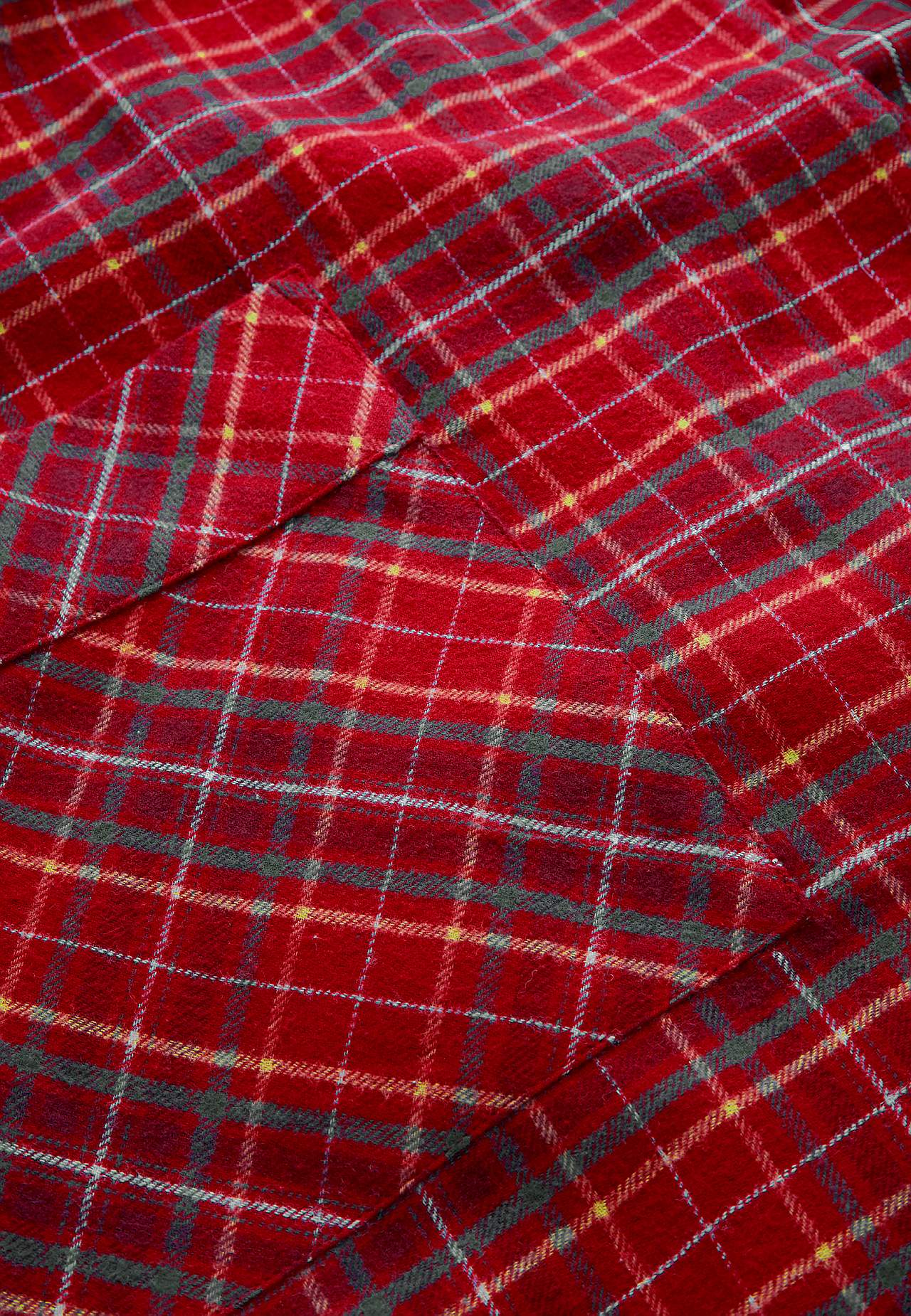 Checked robe in flannel