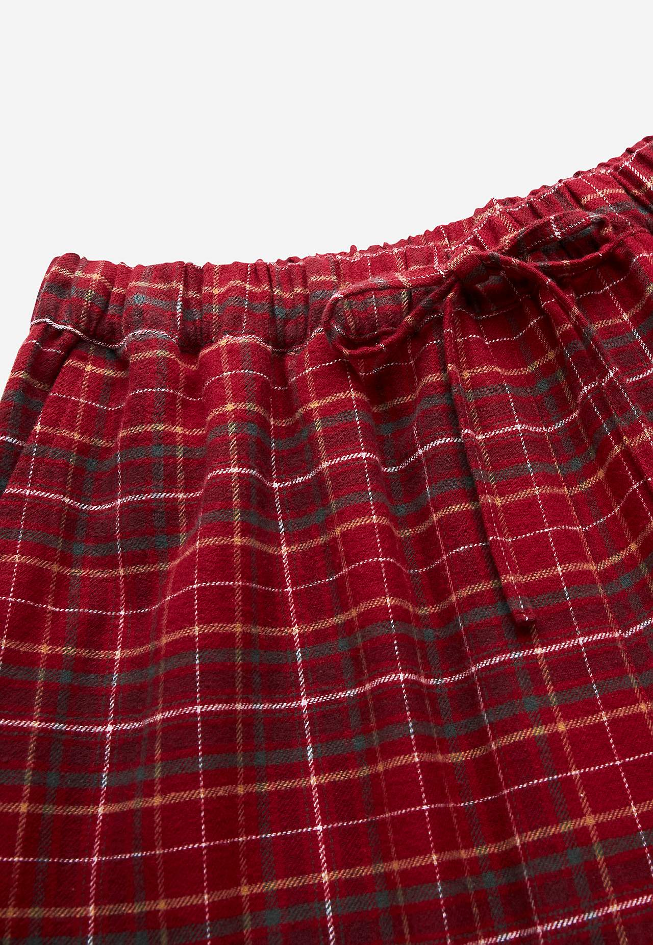 Checked pyjama tracksuit trousers in flannel