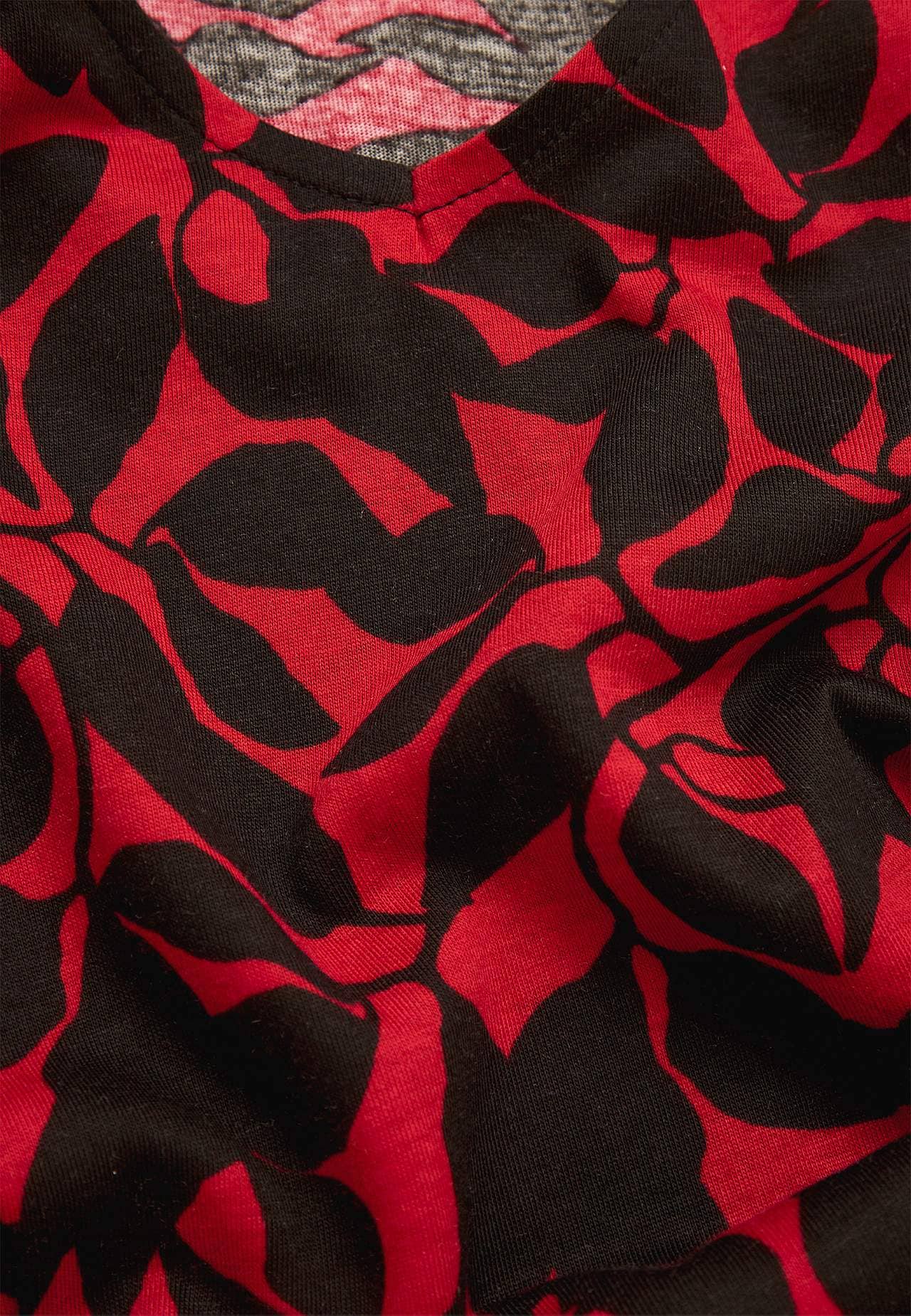 V-neck jersey tuniq with pockets