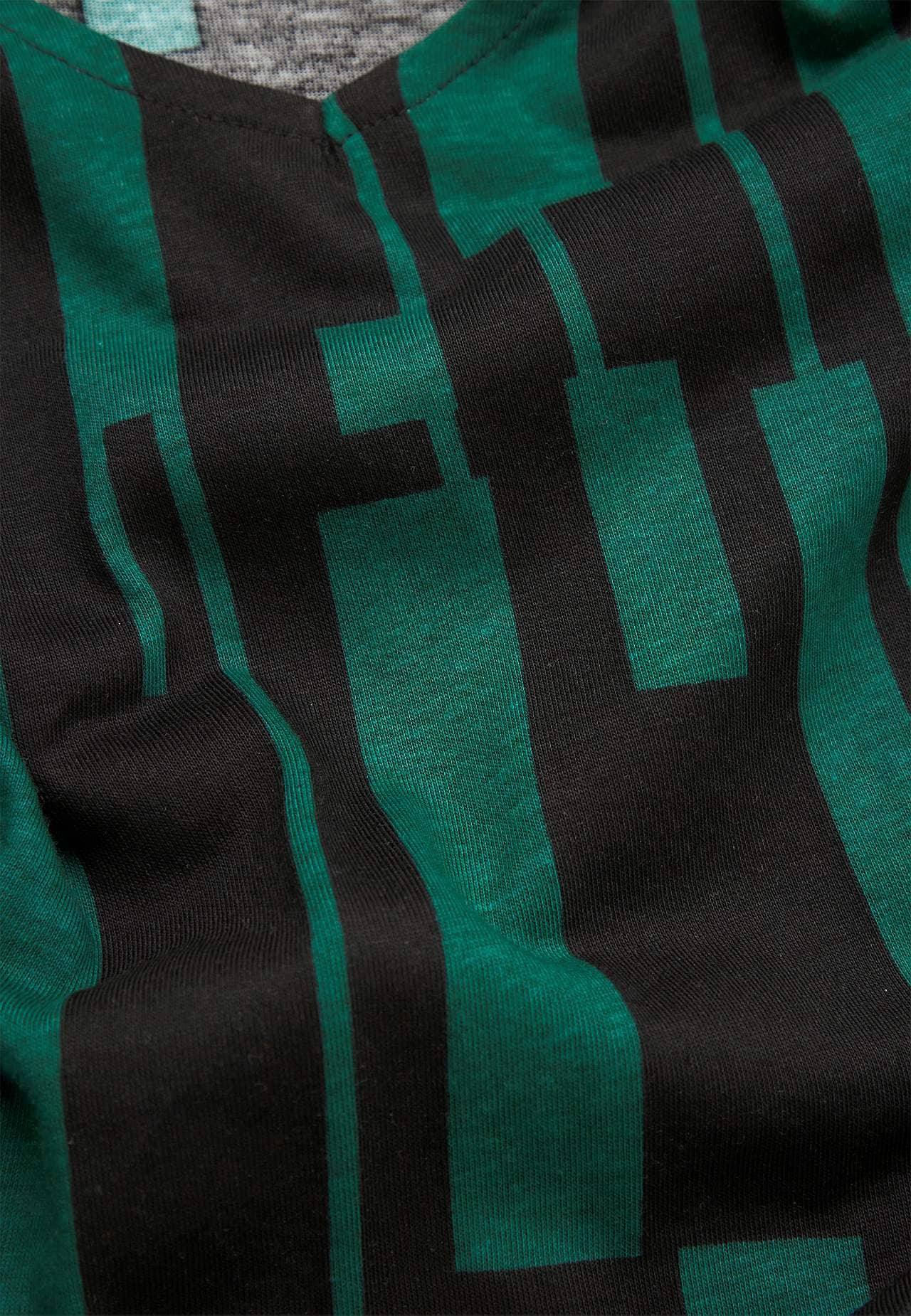 V-neck jersey tuniq with pockets