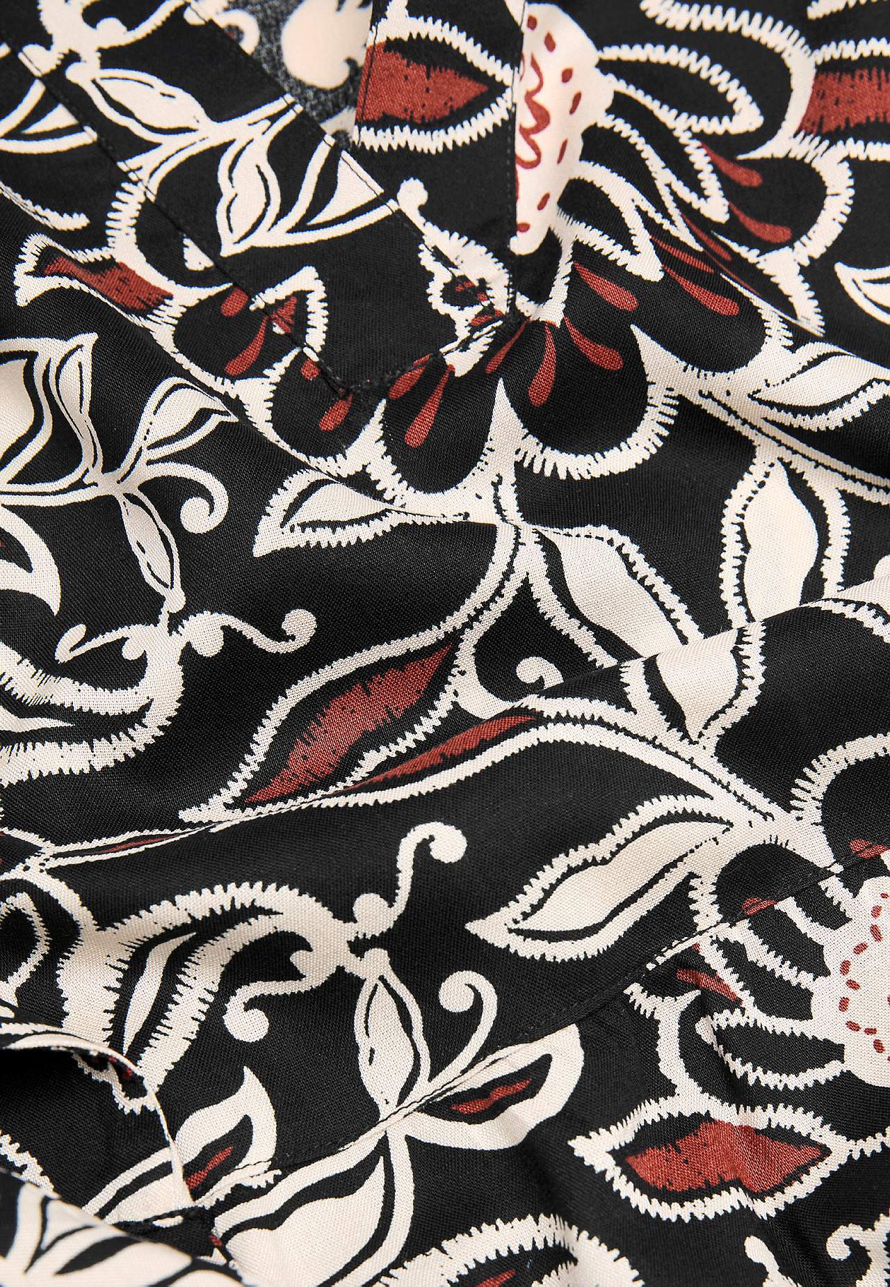 Dress with flounces