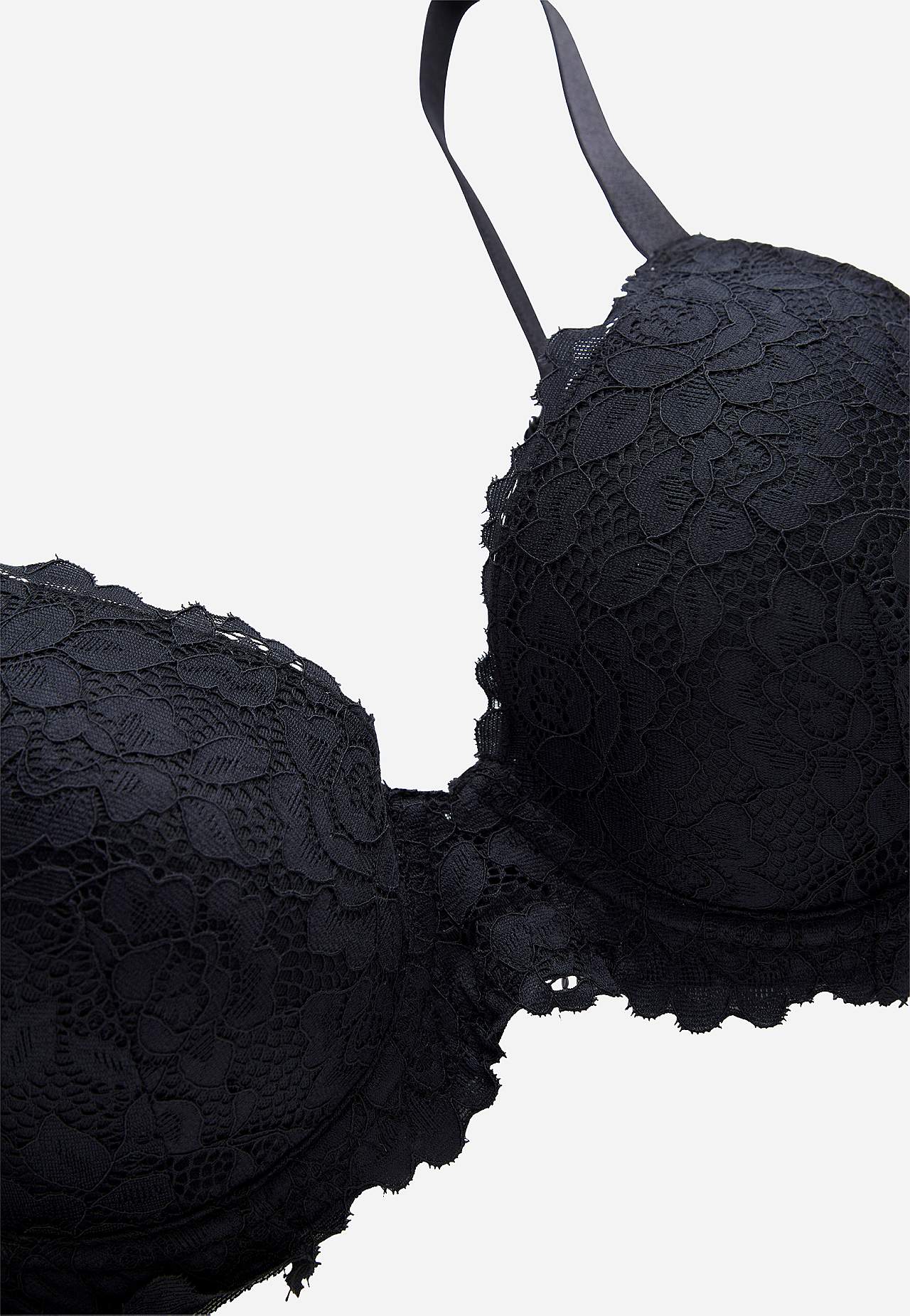 Underwired lace bra