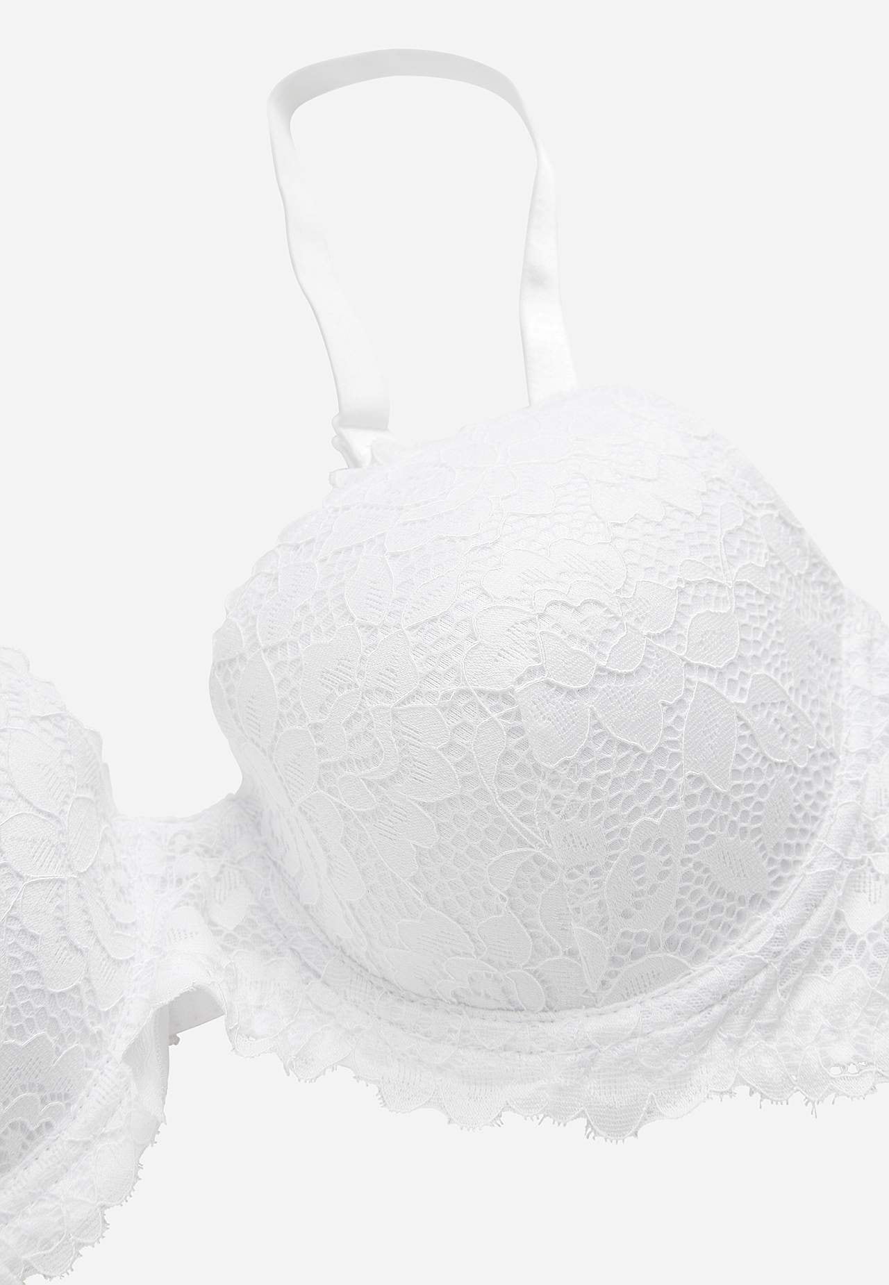 Underwired lace bra