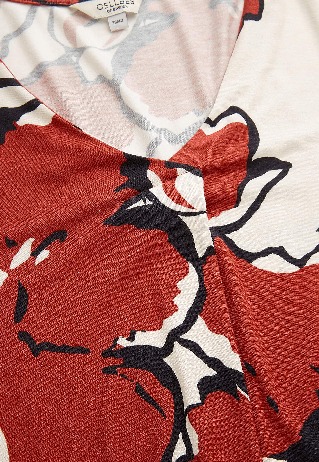 V-neck jersey tuniq