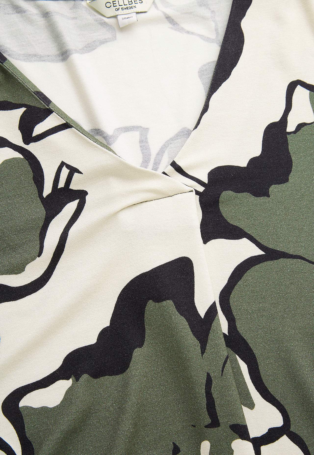 V-neck jersey tuniq