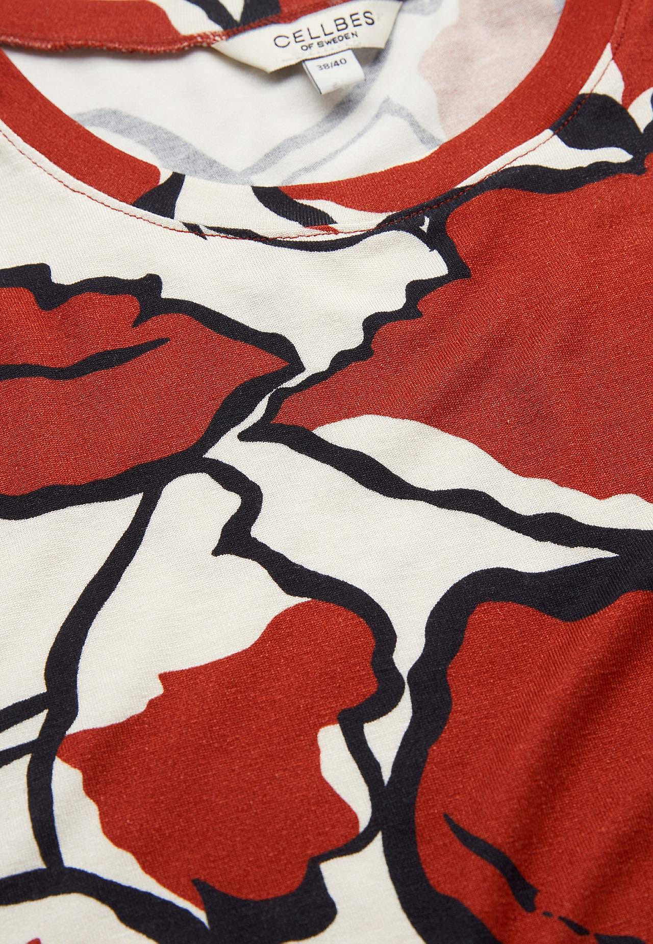 Jersey top with crew-neck