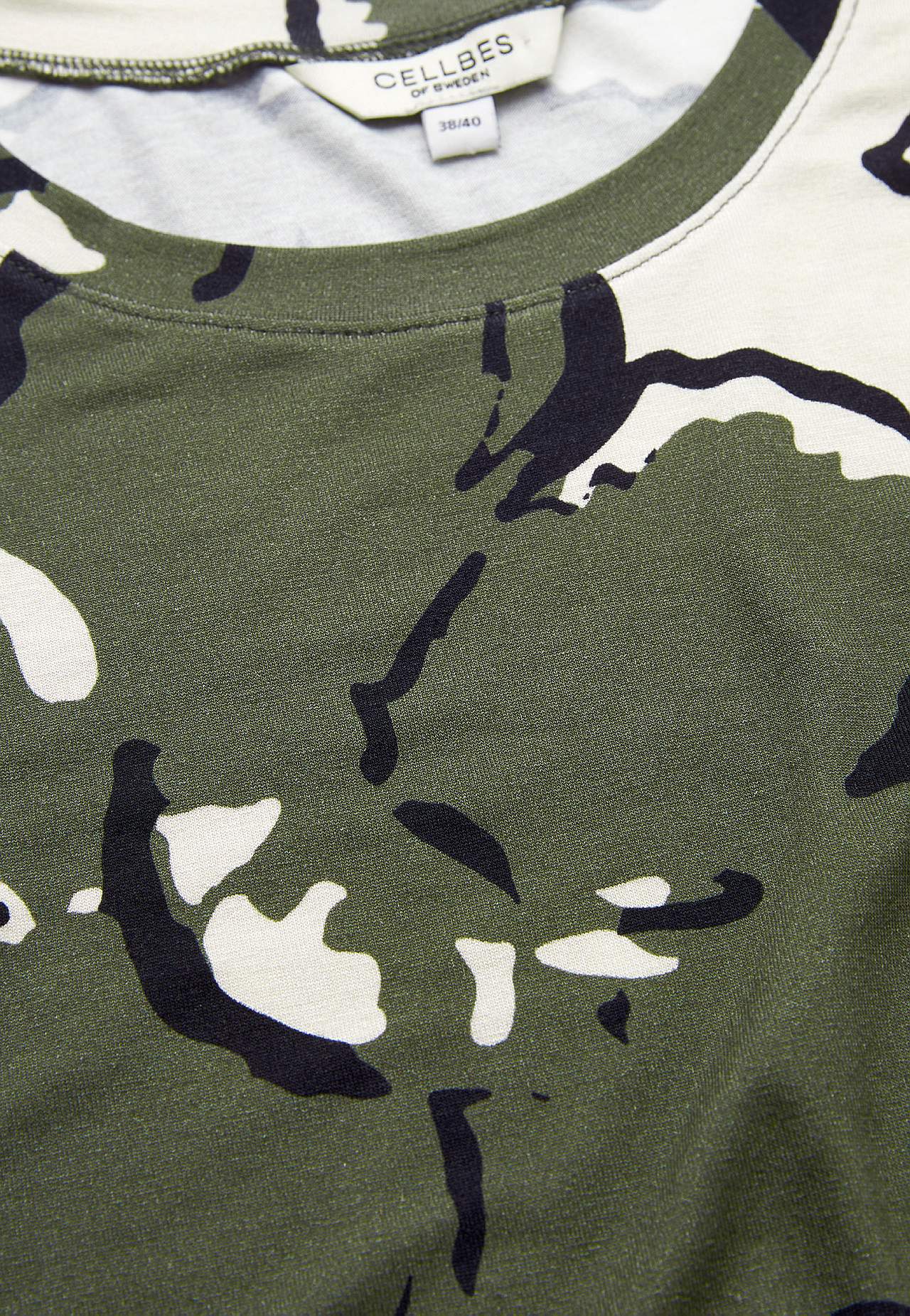 Jersey top with crew-neck