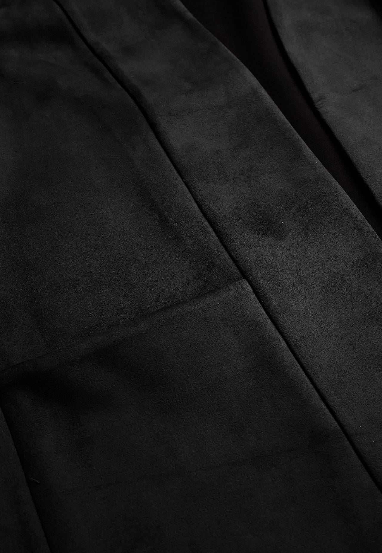 Tricot jacket with suede look