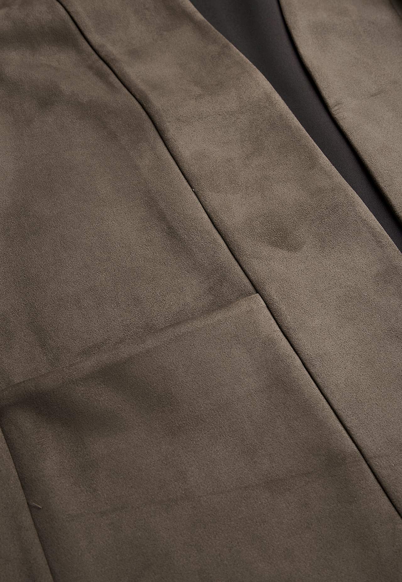 Tricot jacket with suede look