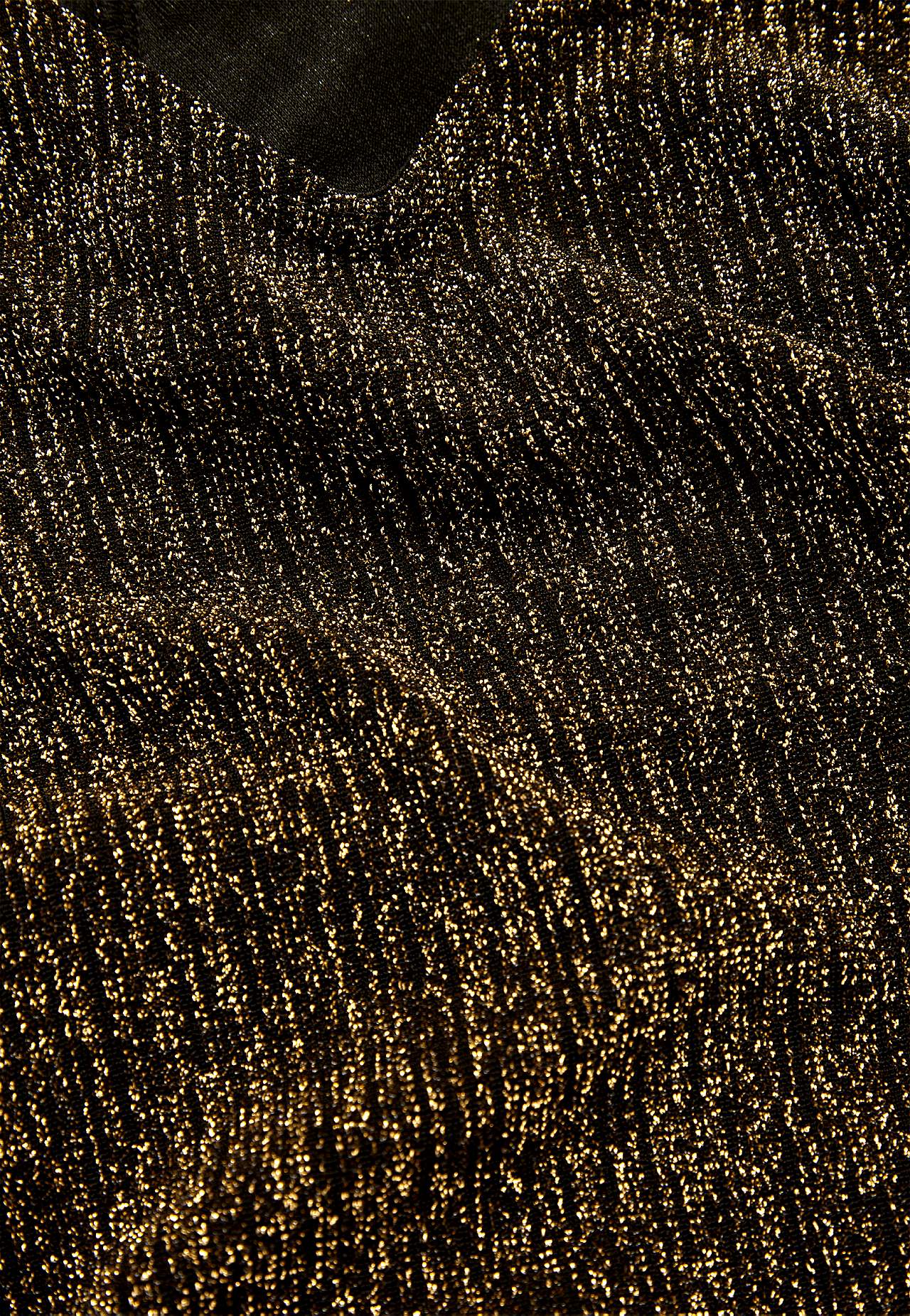 Party dress with glittery threads