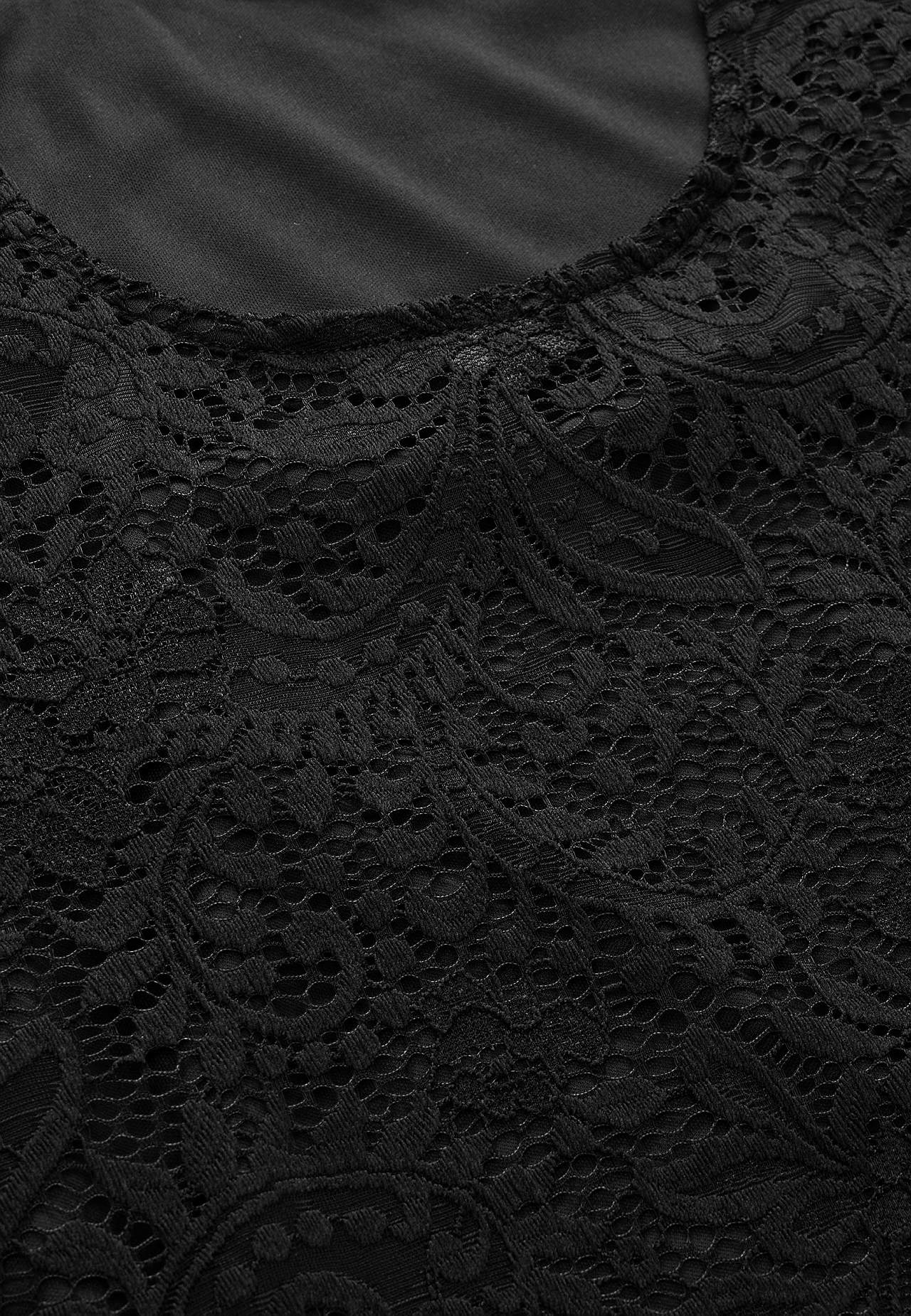 Lace top with bell sleeve