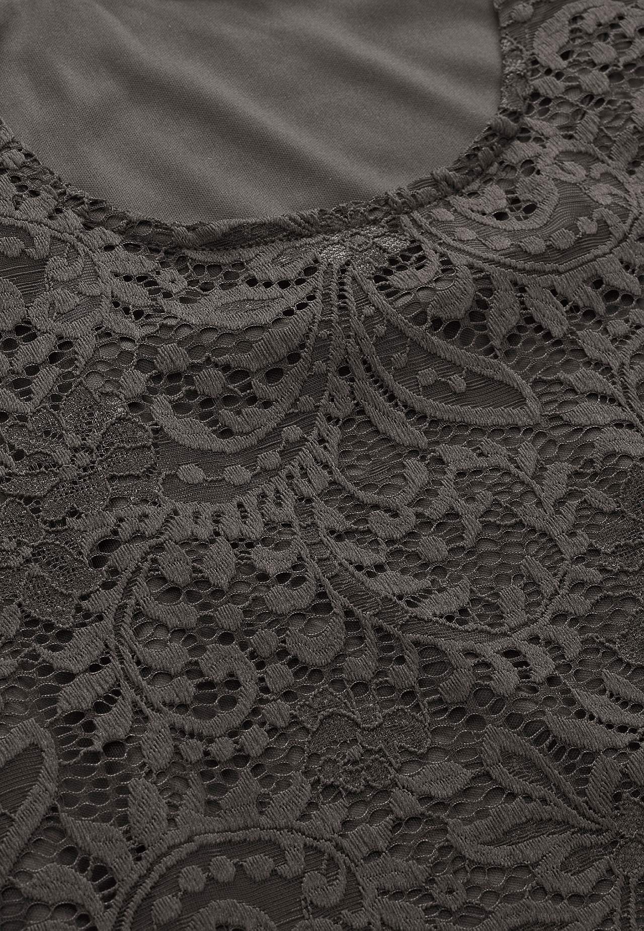 Lace top with bell sleeve