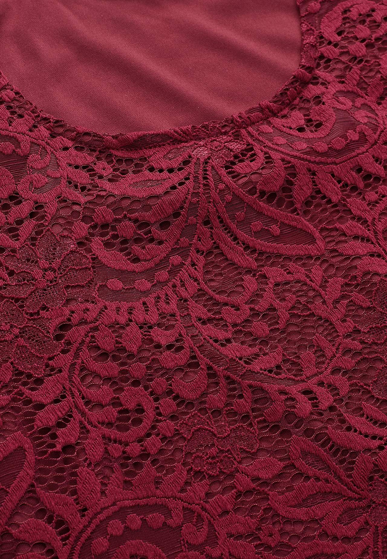 Lace top with bell sleeve