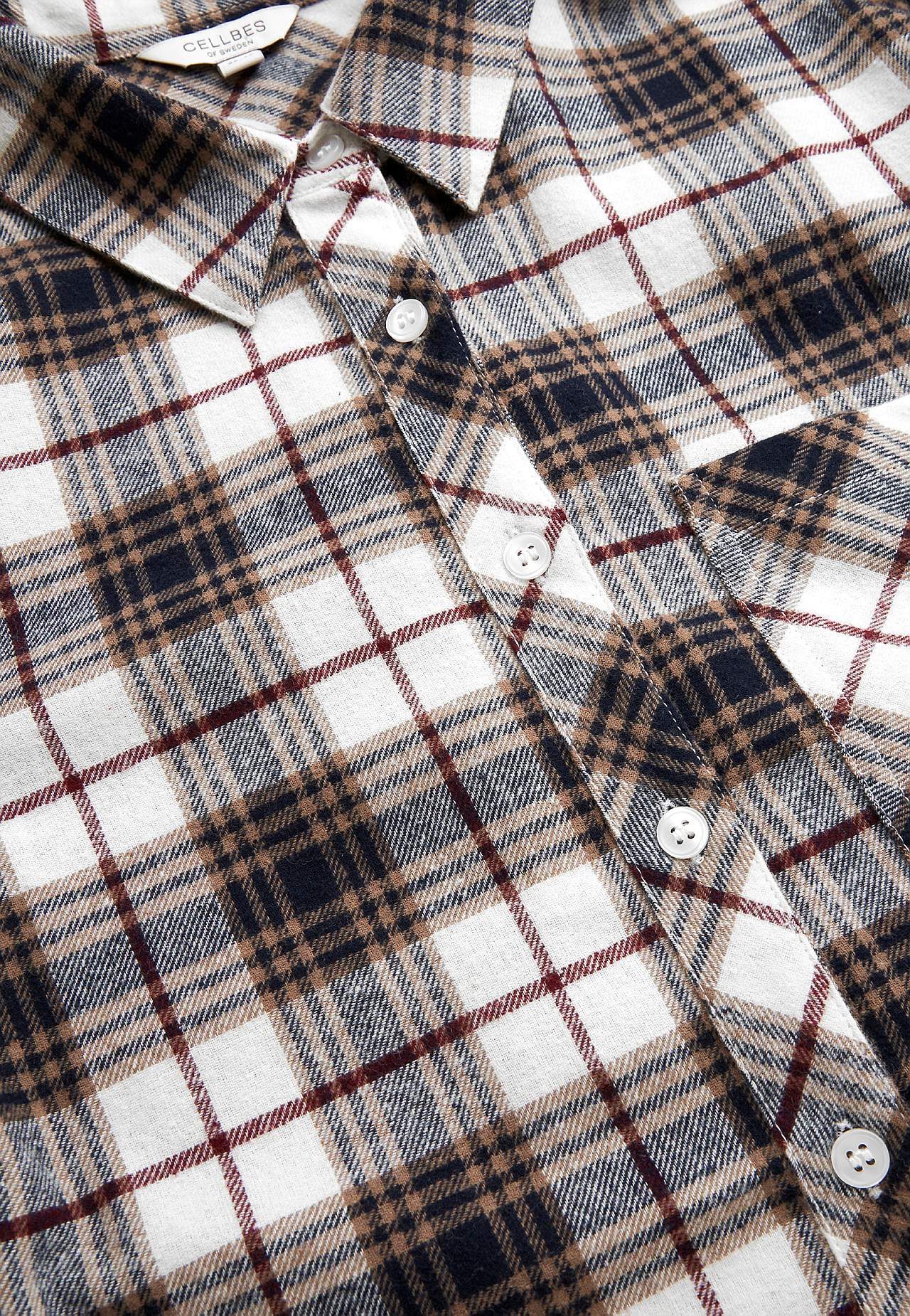 Checked flannel shirt
