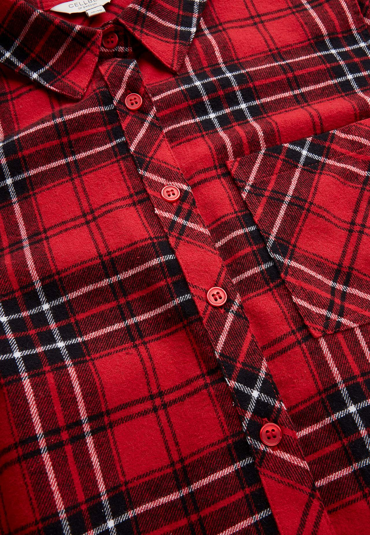 Checked flannel shirt