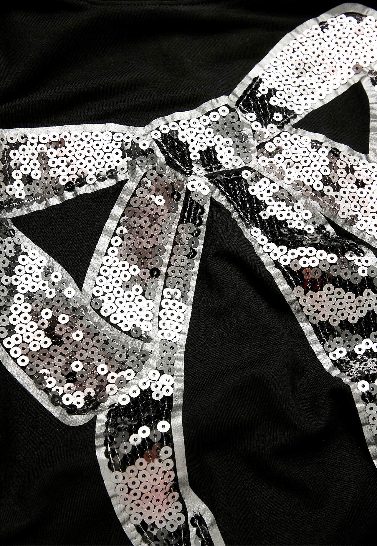 Party top with sequins