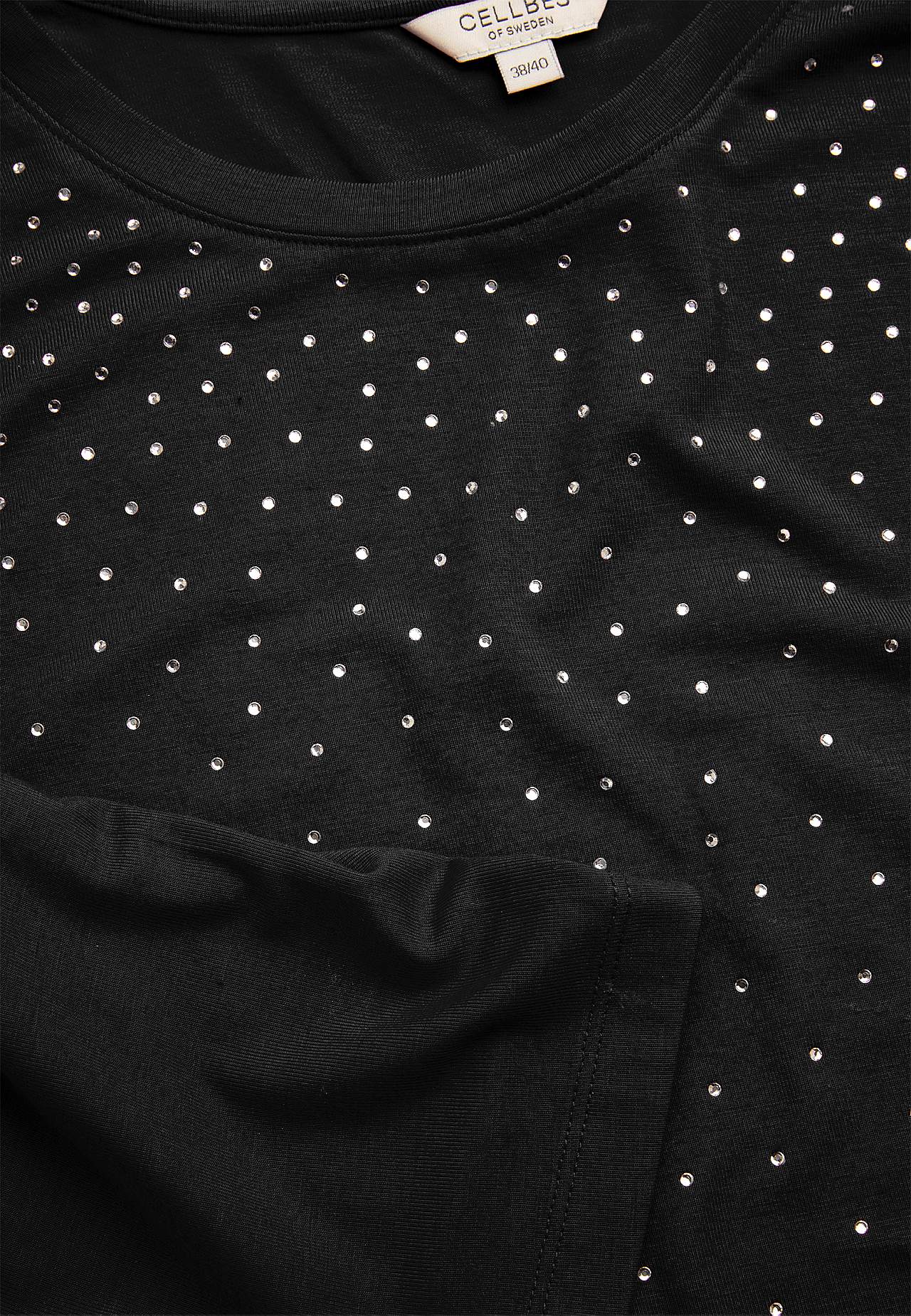 Jersey tuniq with rhinestone details