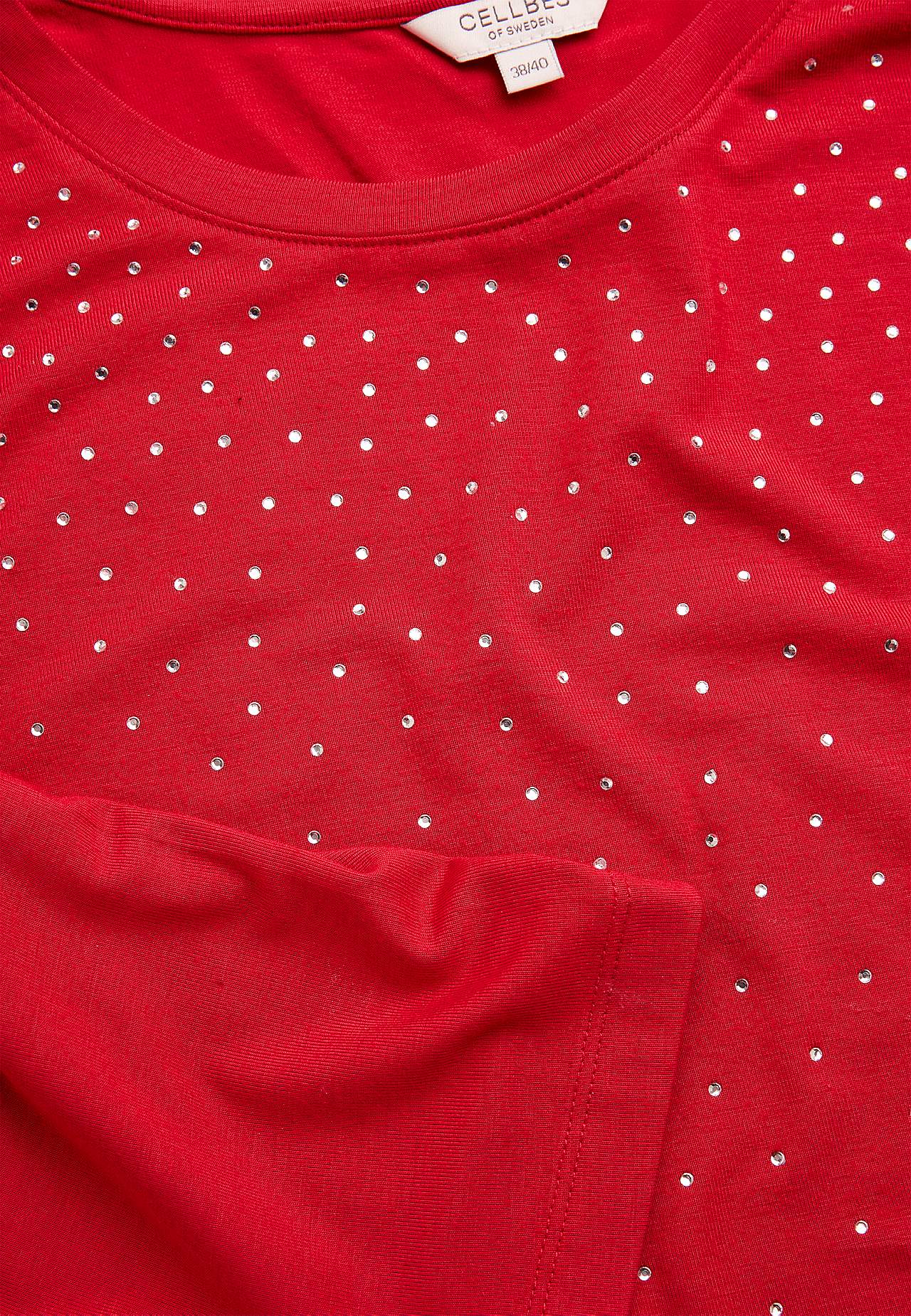 Jersey tuniq with rhinestone details