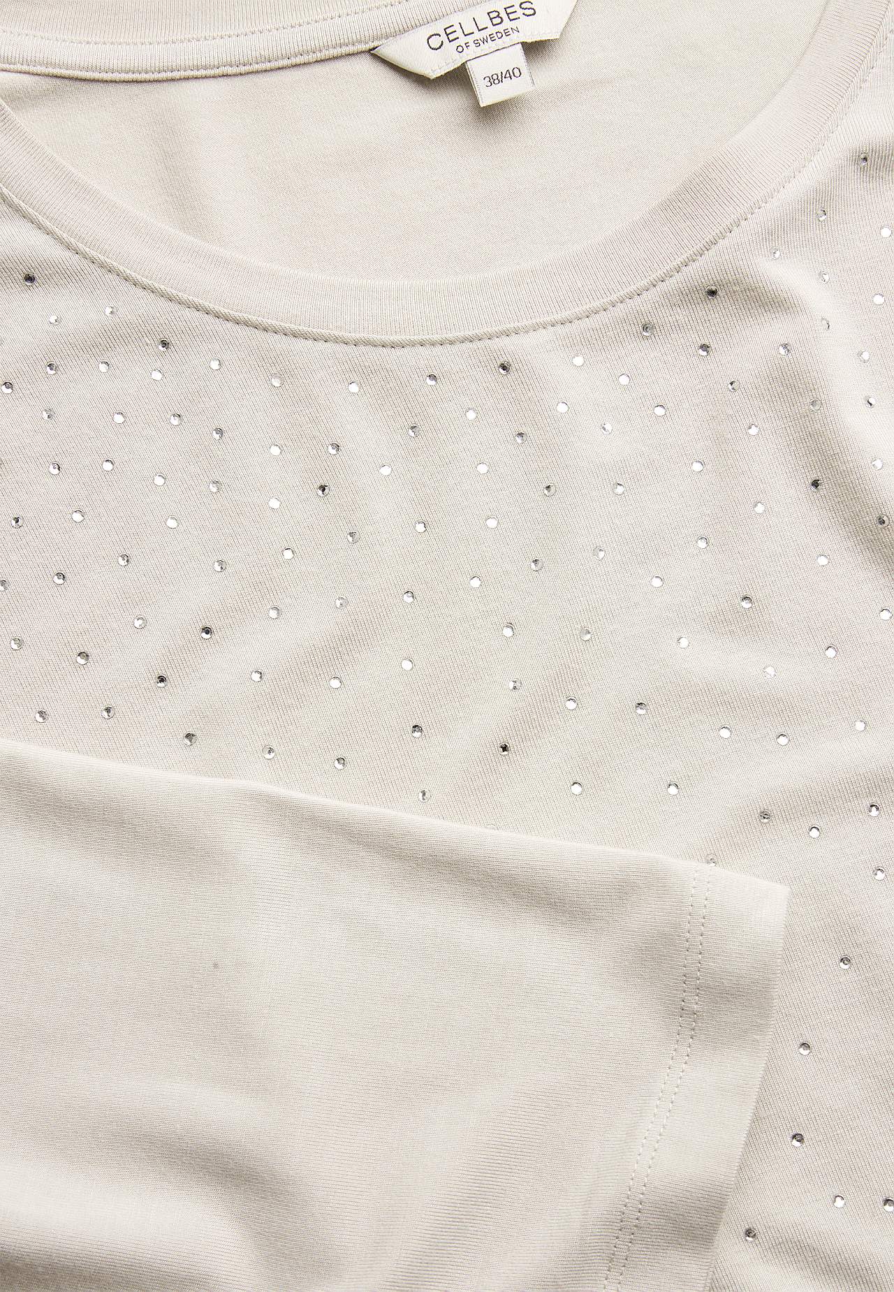 Jersey tuniq with rhinestone details