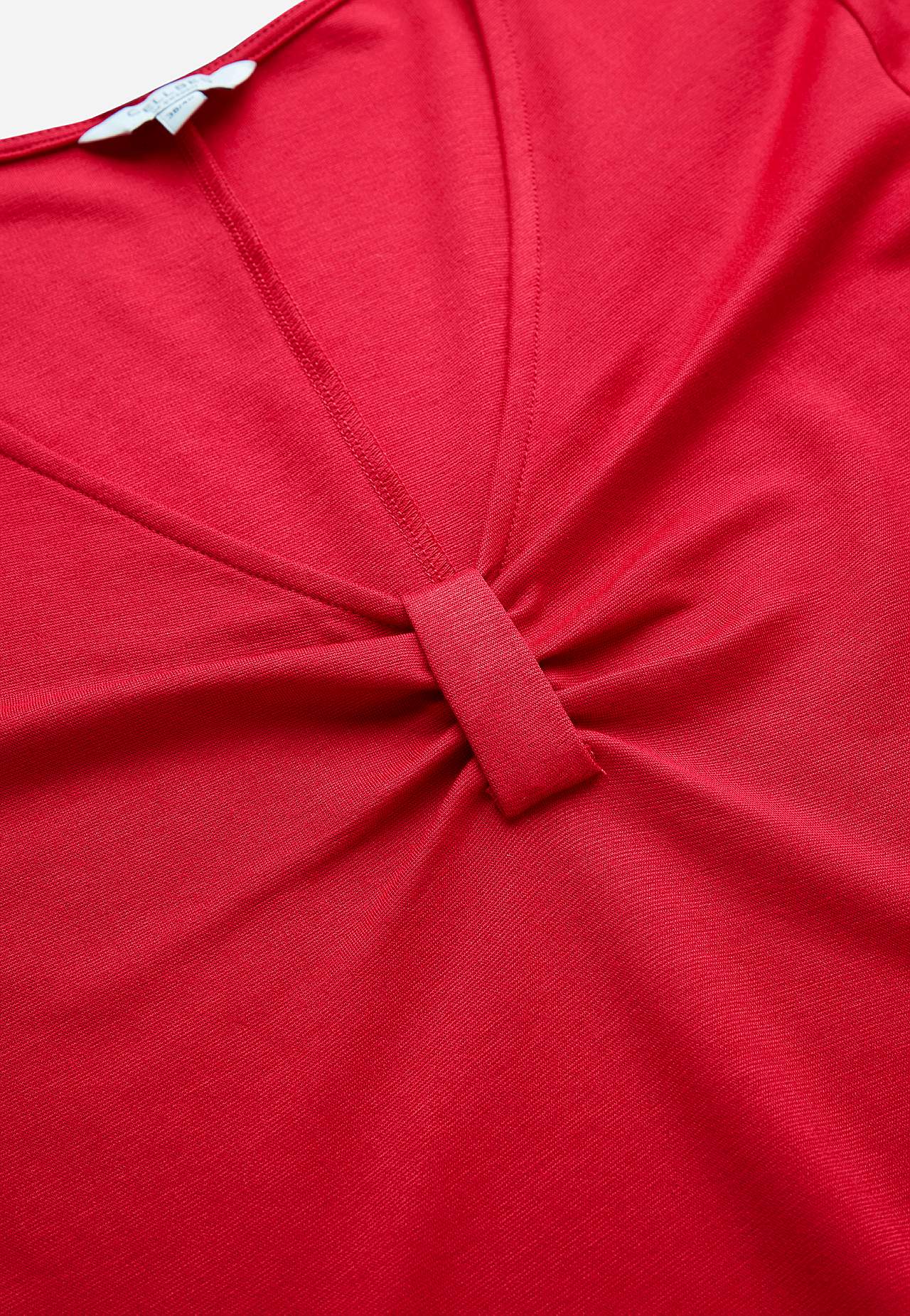 Jersey dress with gathering