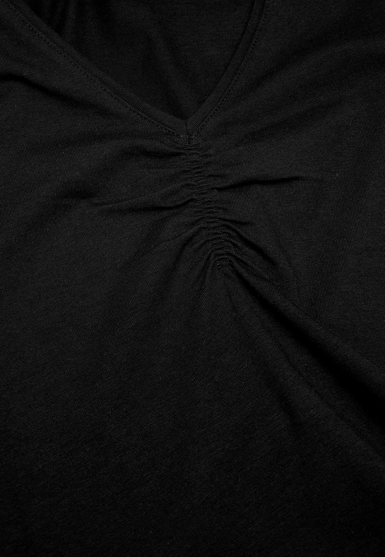 Jersey top with gathering