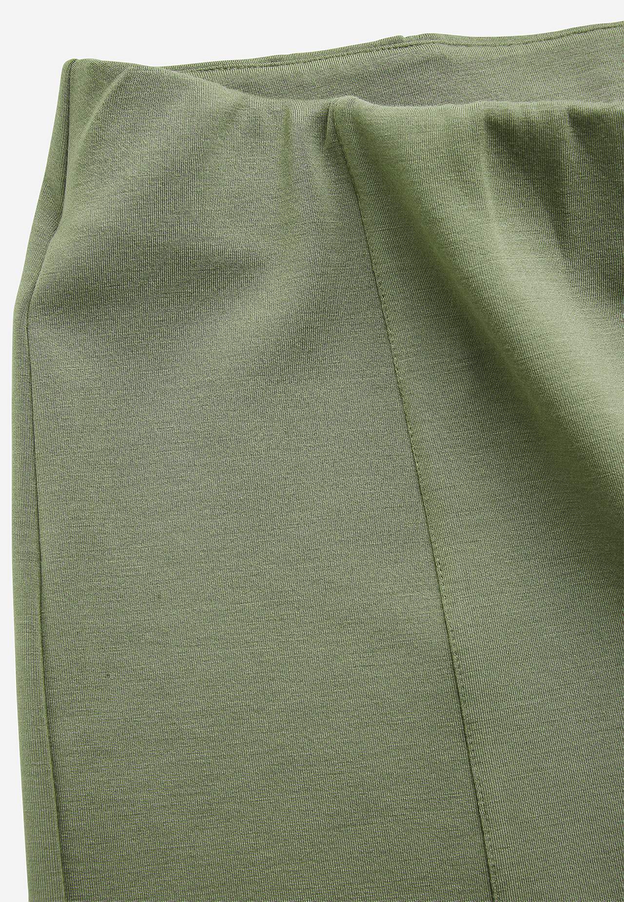 Jersey pants with wide legs
