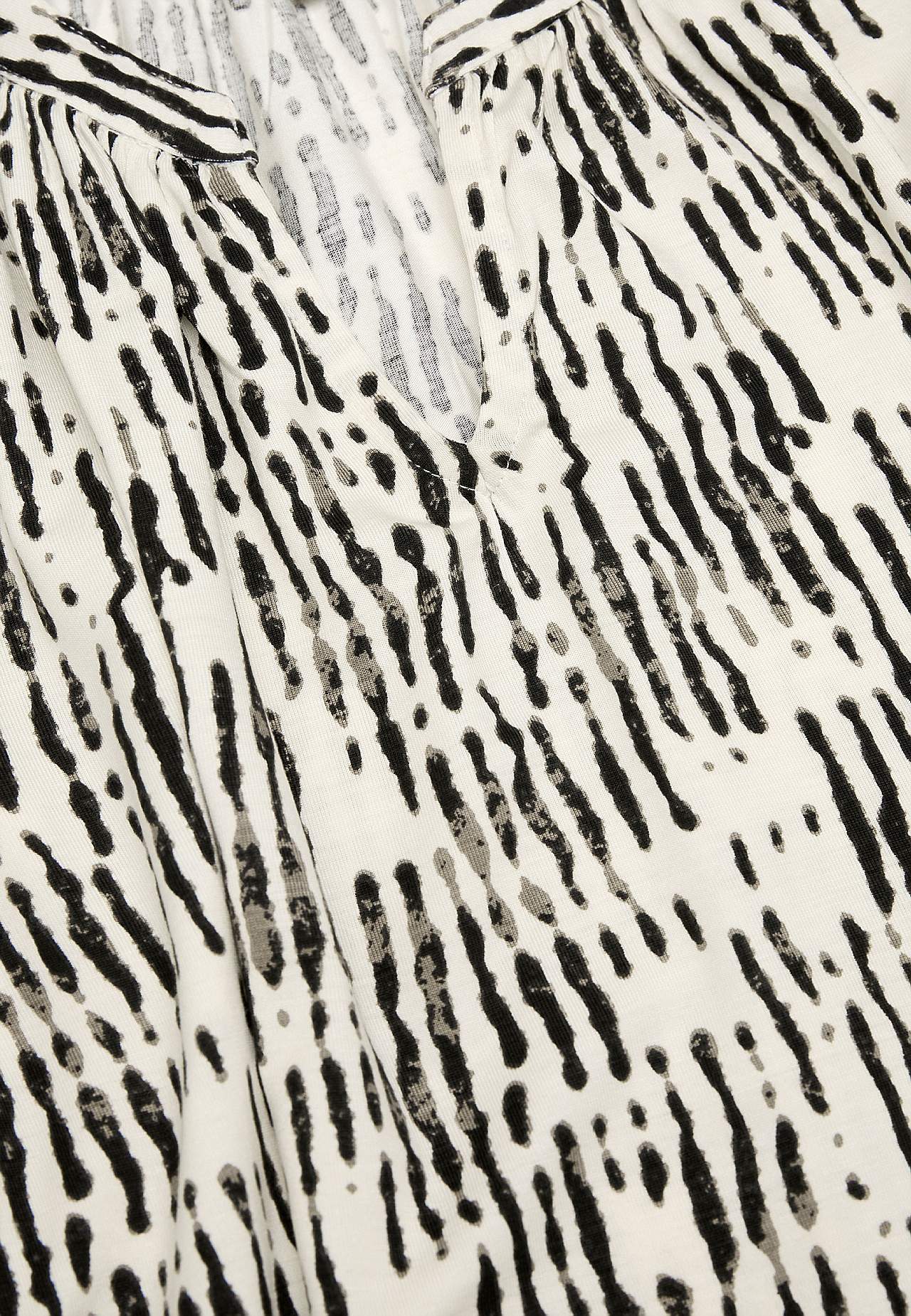 V-neck jersey tuniq
