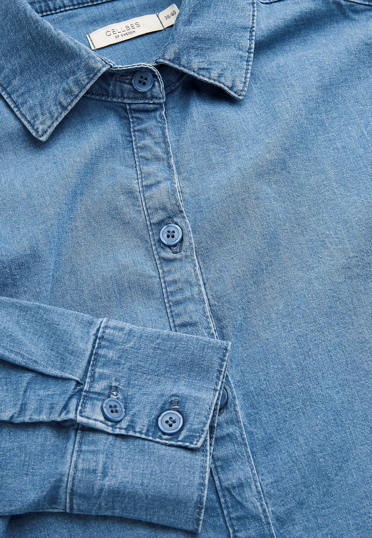 Stretchy tunic in denim