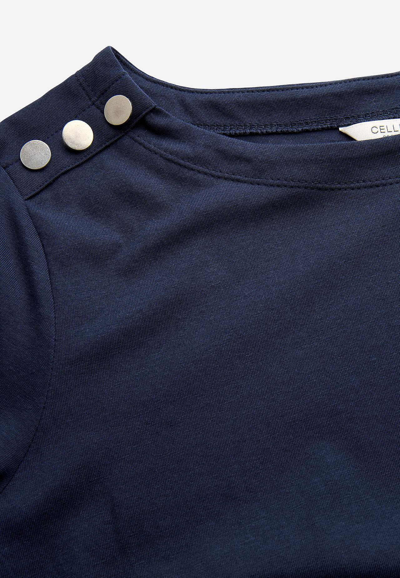 Jersey top with buttons