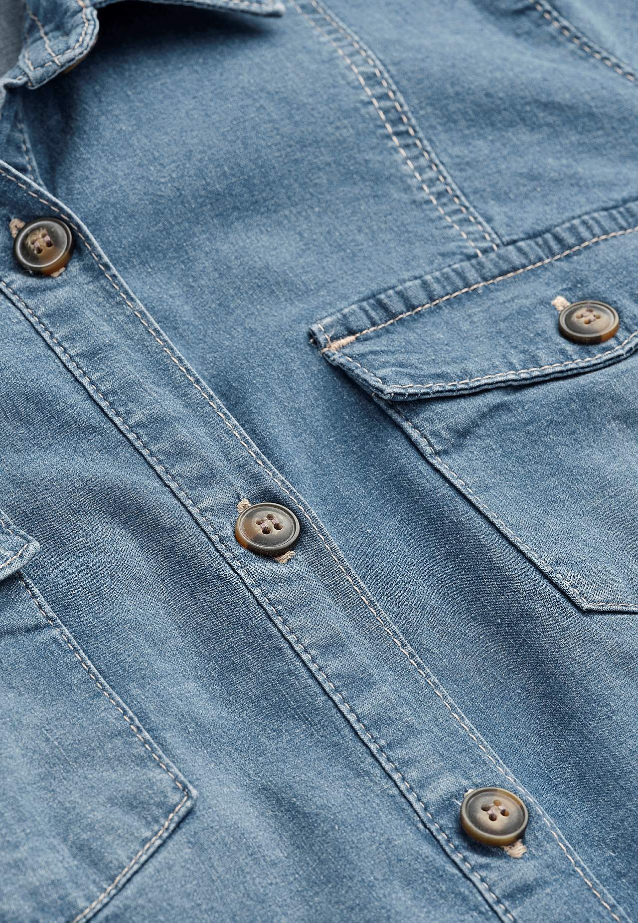 Stretchy denim dress