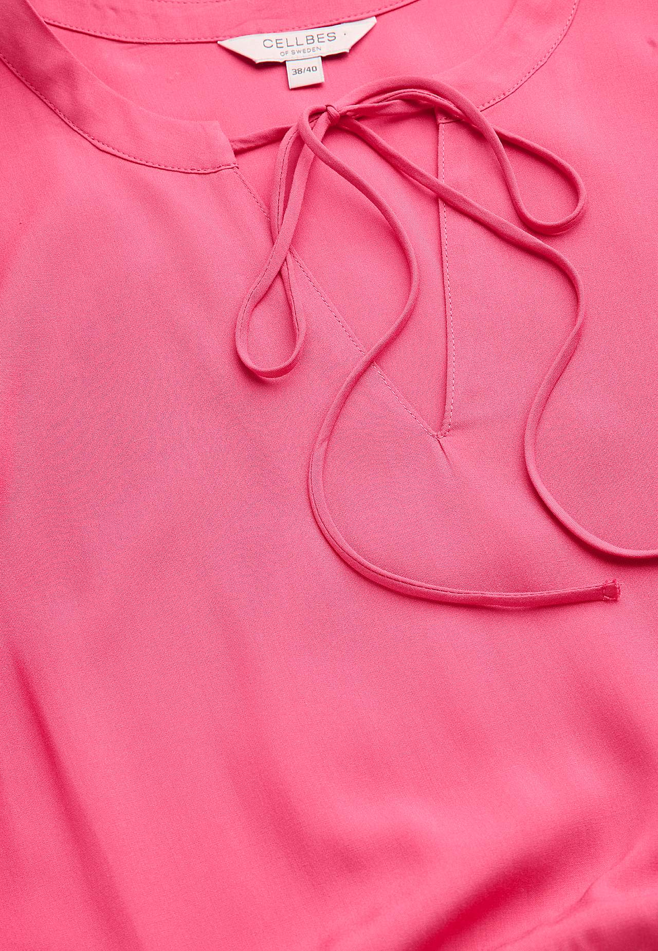 Dress with flounces
