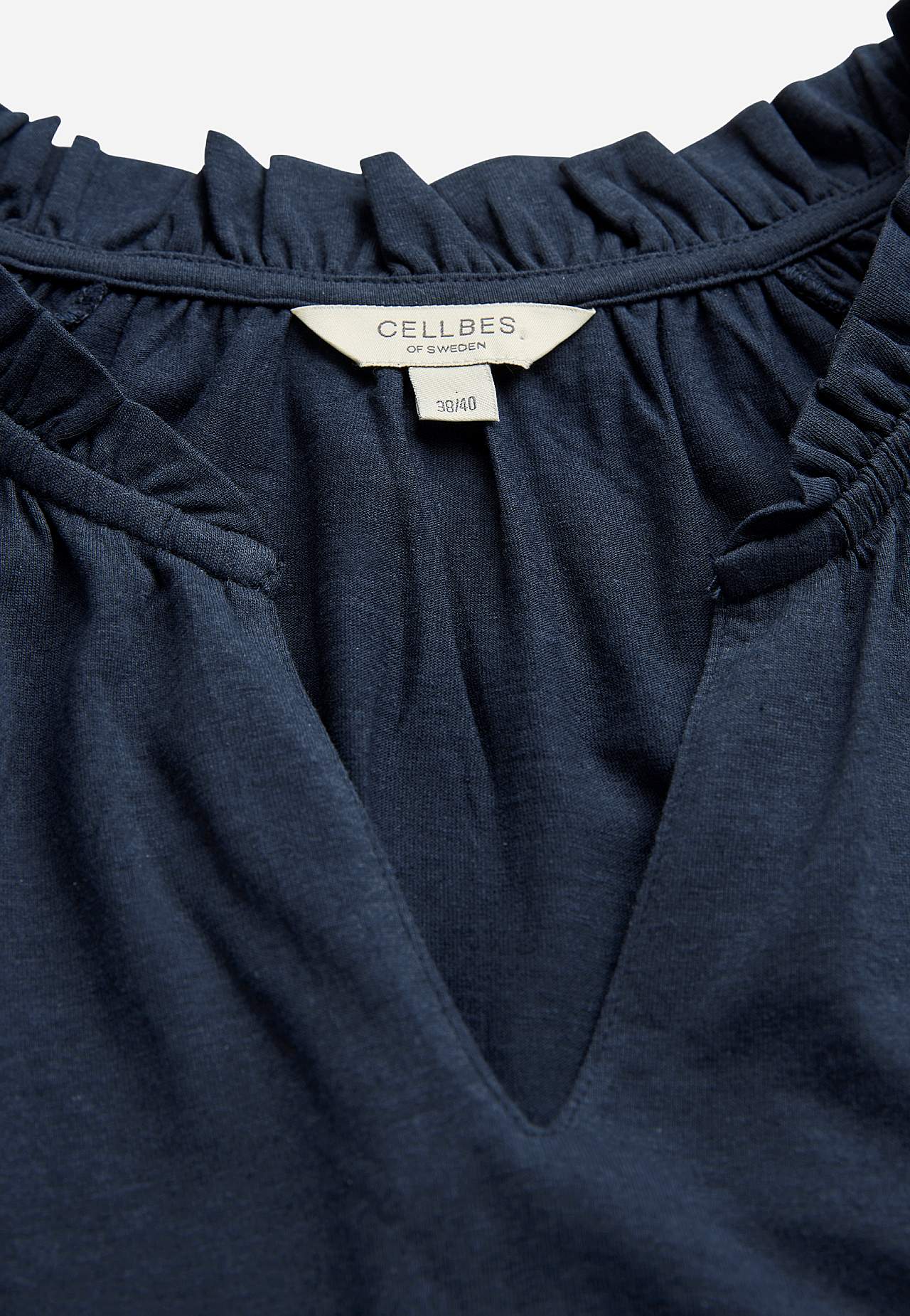 Jersey tuniq with 3/4 length sleeves