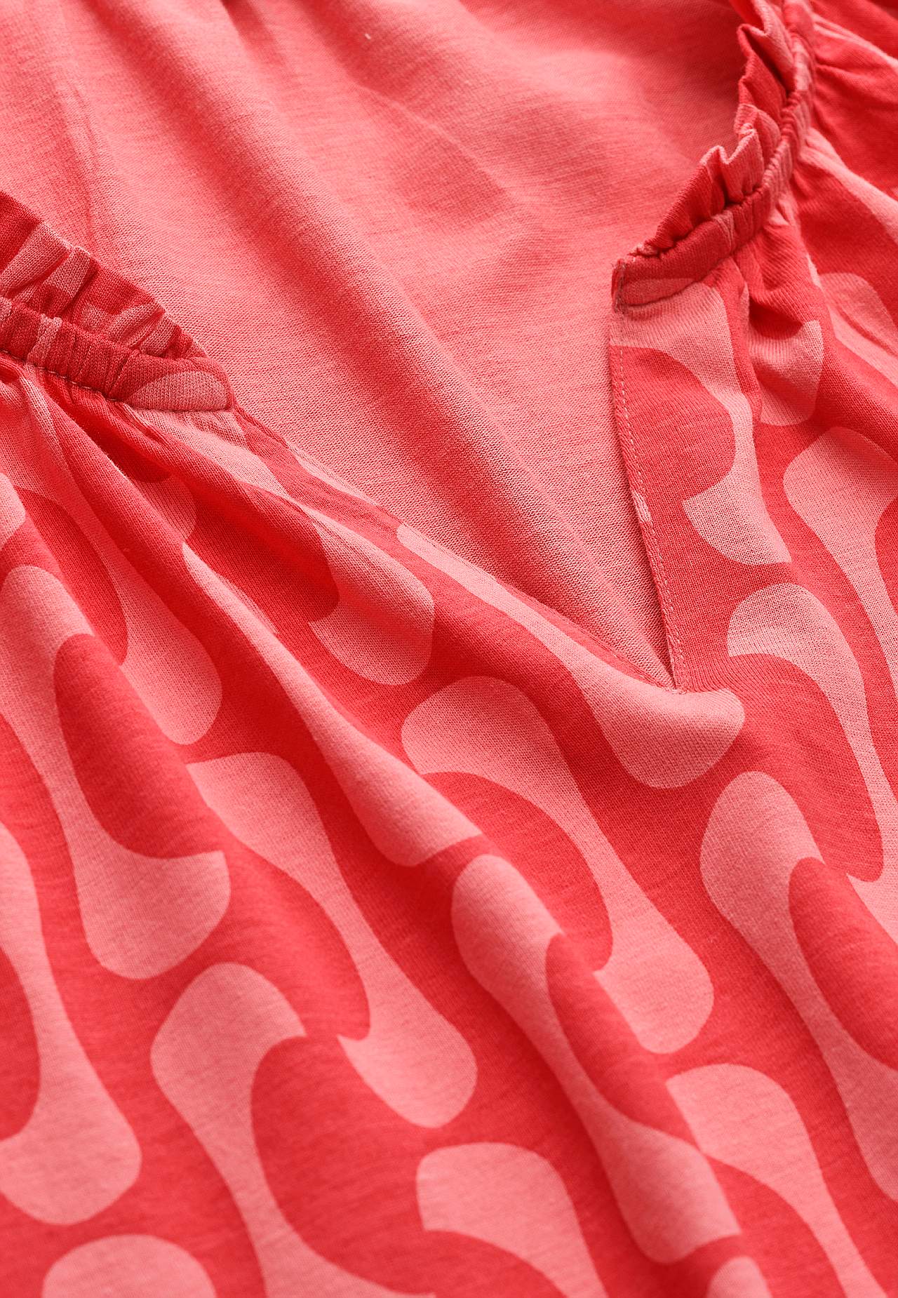 Jersey tuniq with 3/4 length sleeves