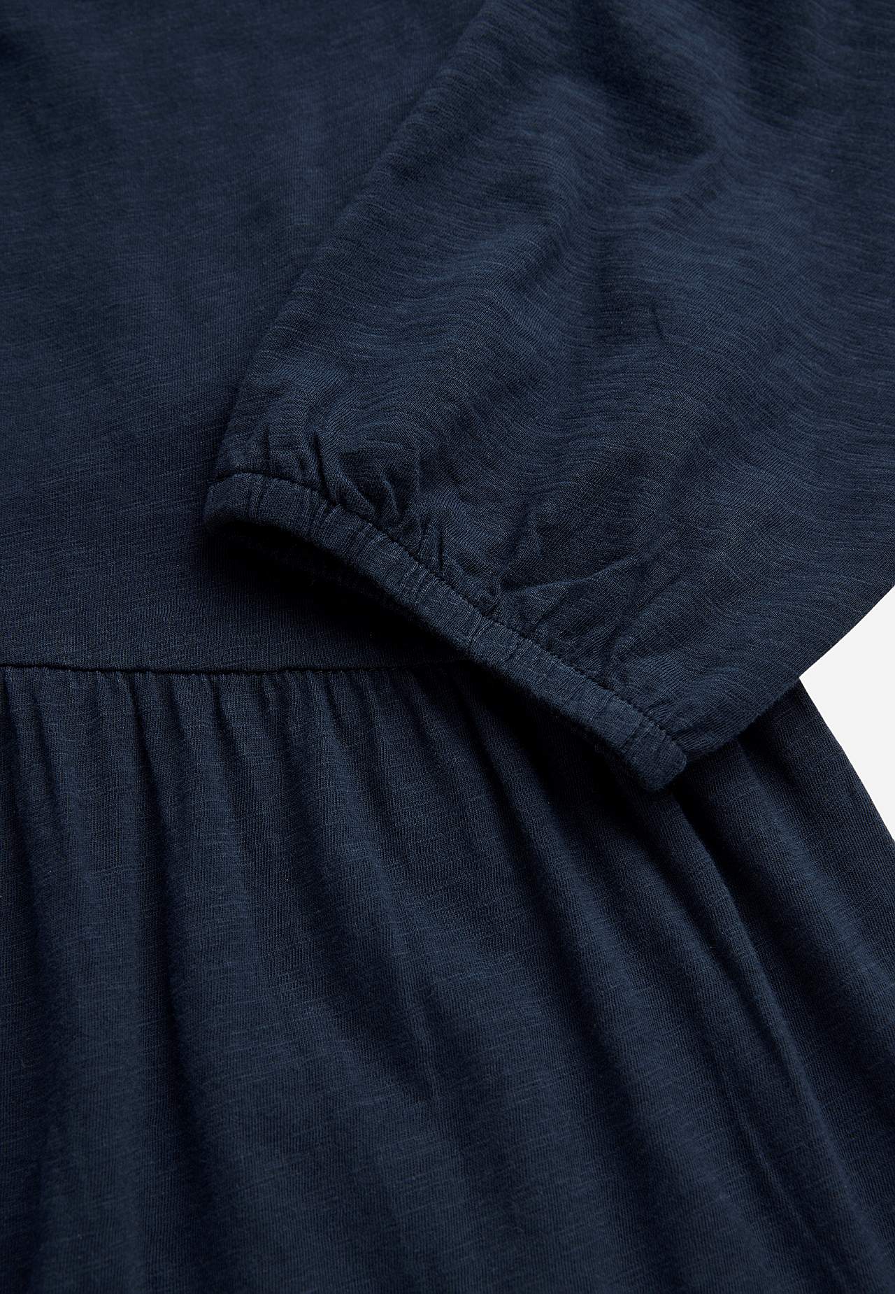Jersey dress with frill