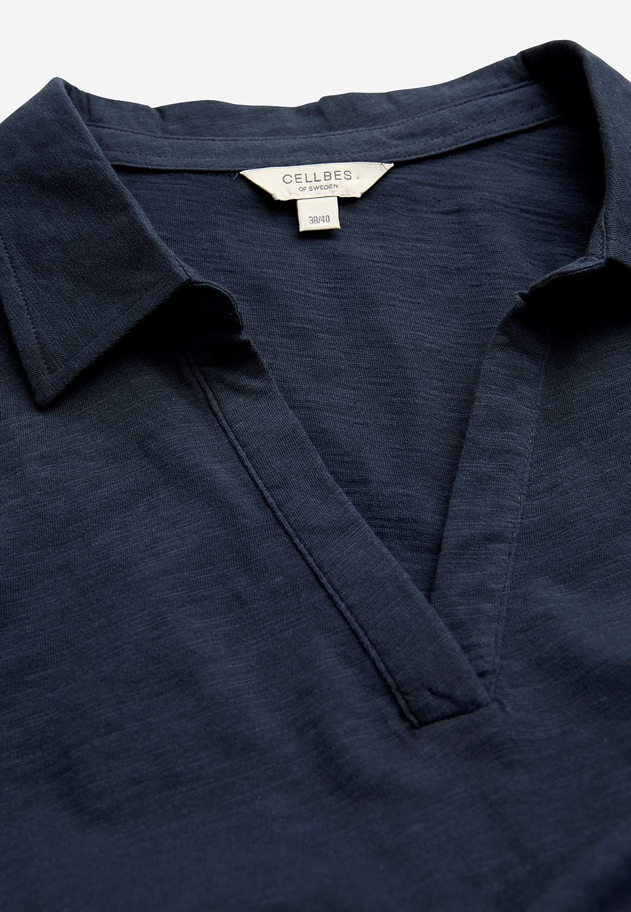 Jersey top with collar