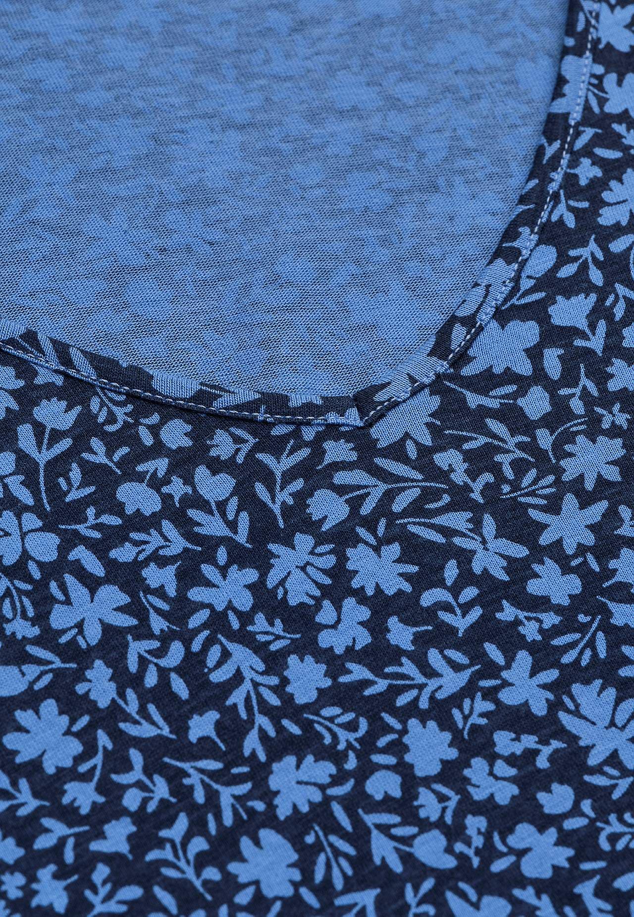 Small flower print jersey tuniq