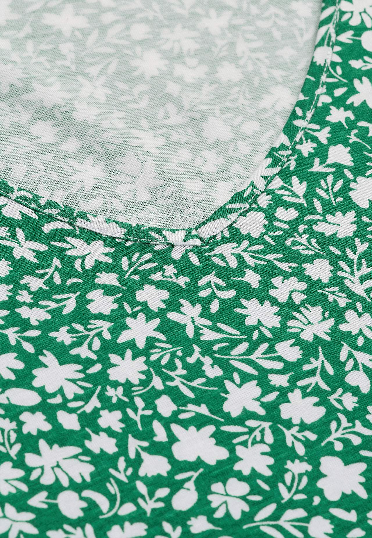 Small flower print jersey tuniq